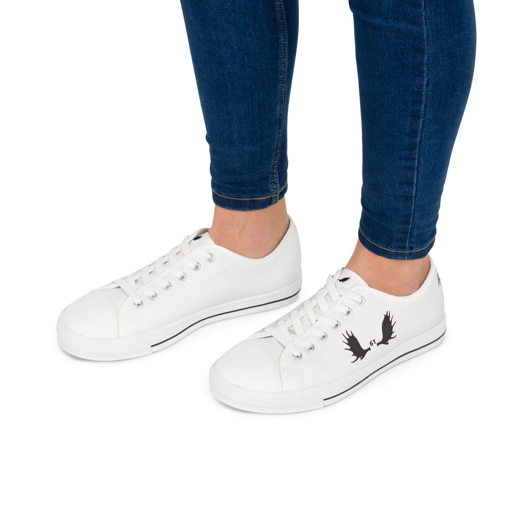 Low Top Sneakers — «Always» Script White Canvas Casual Shoes