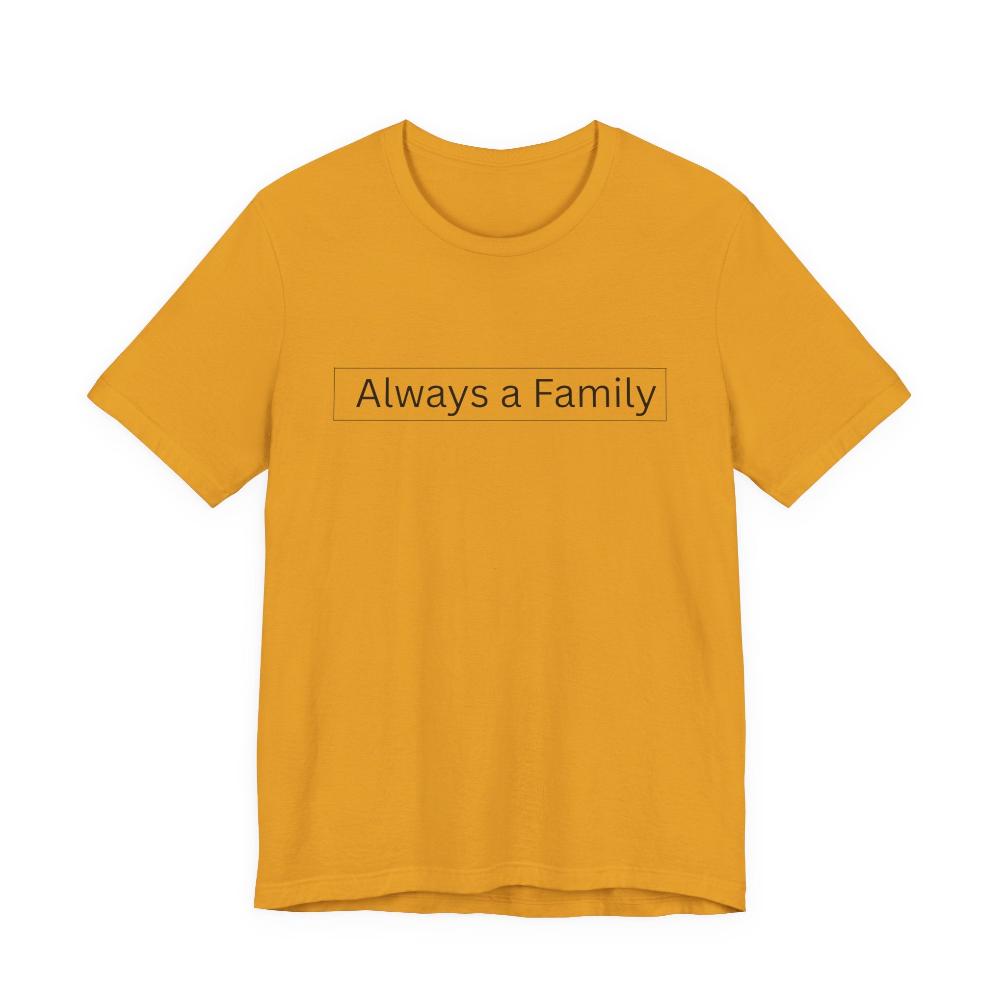 Always a Family T-Shirt — Minimalist Family Statement Tee