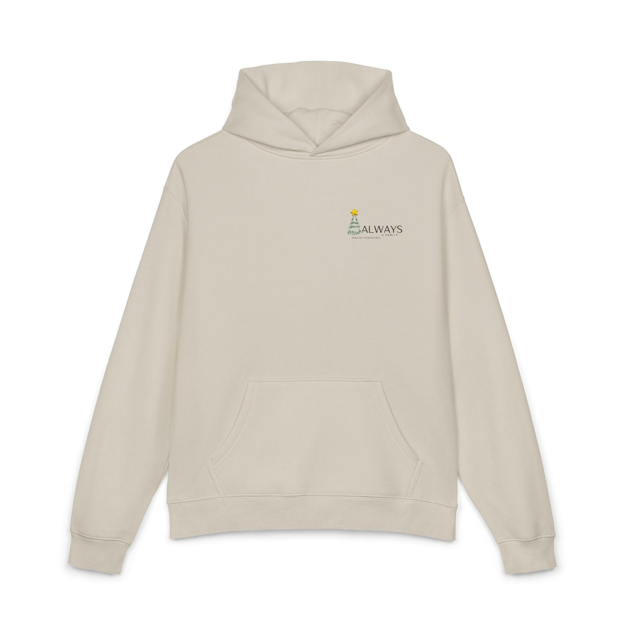 Relaxed Christmas Embroidery Hoodie
