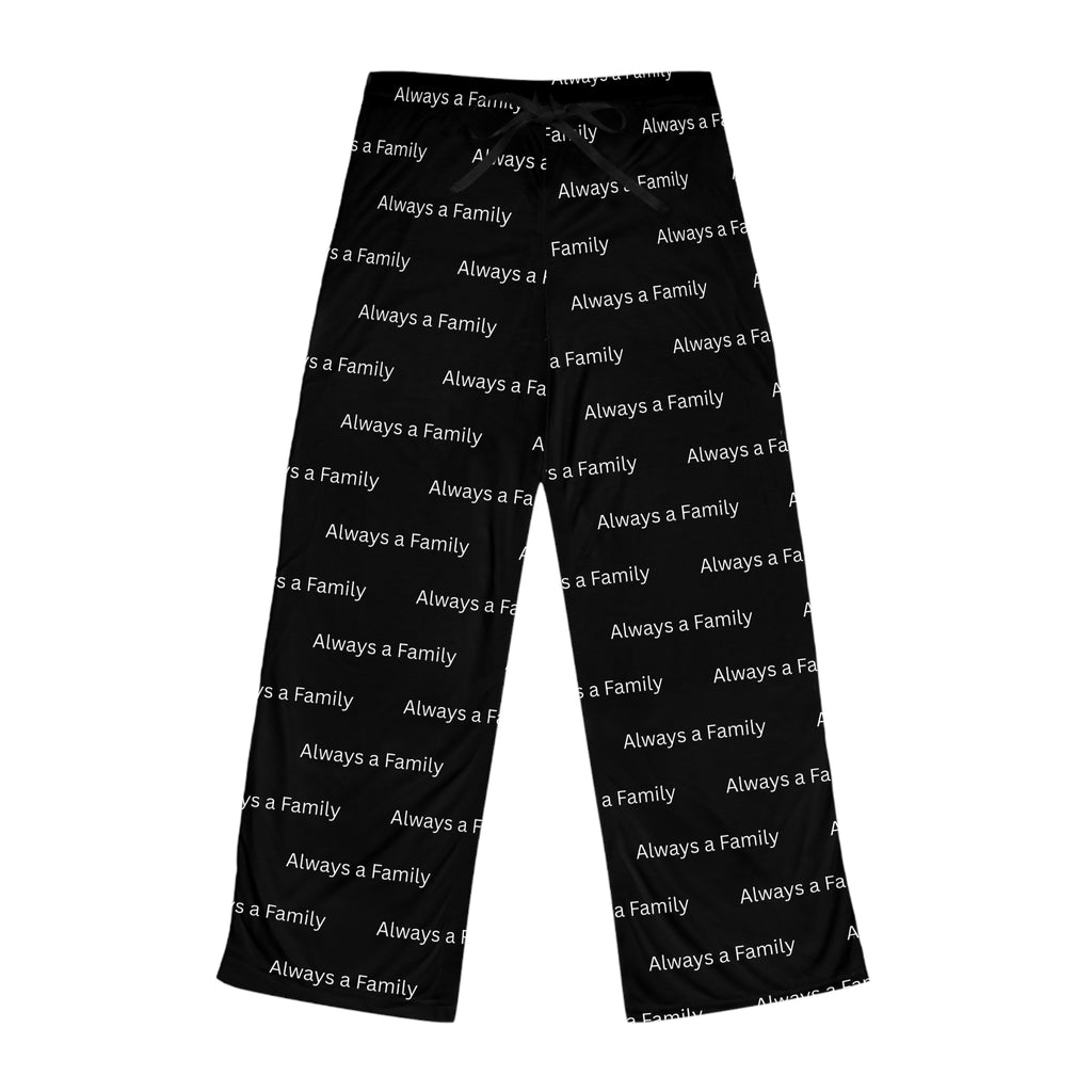 Always a Family Women's Pajama Pants — Black All-Over Print Cozy Lounge Bottoms