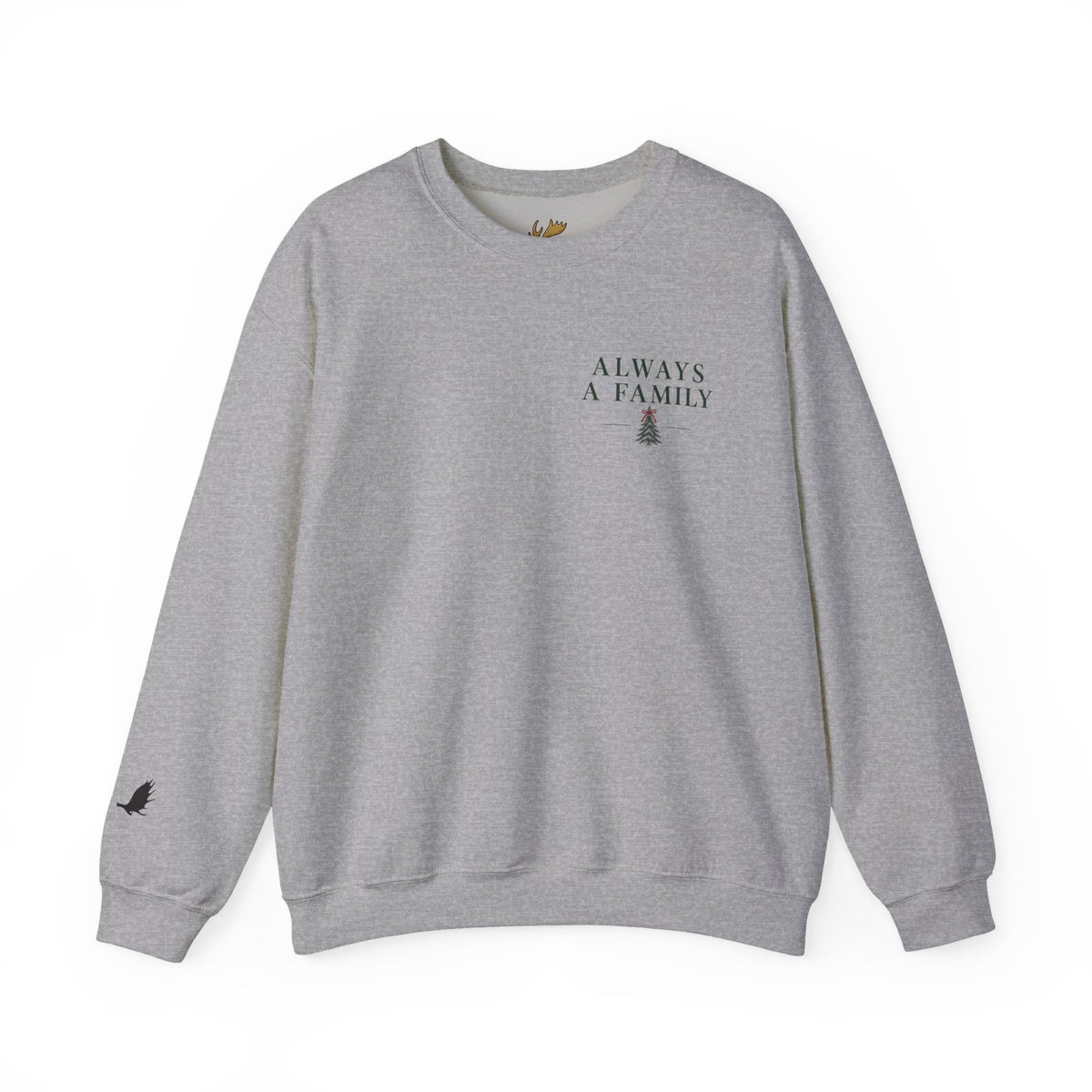 Family Is the Tradition Christmas Sweatshirt — "Always a Family" Crewneck