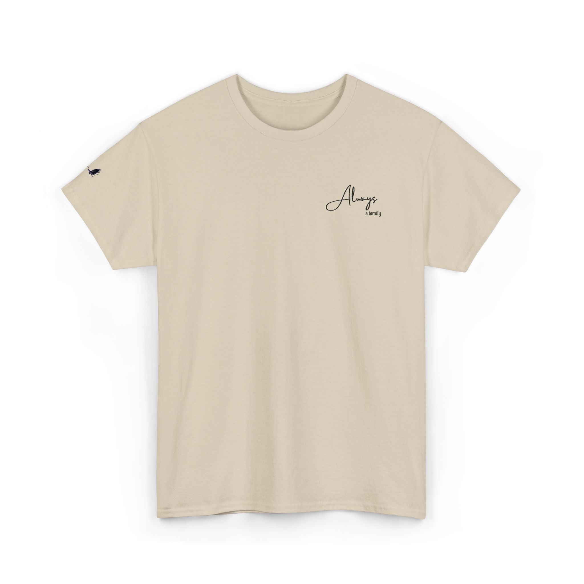 Classic 'Always' Script Tee — Minimalist White T-Shirt
