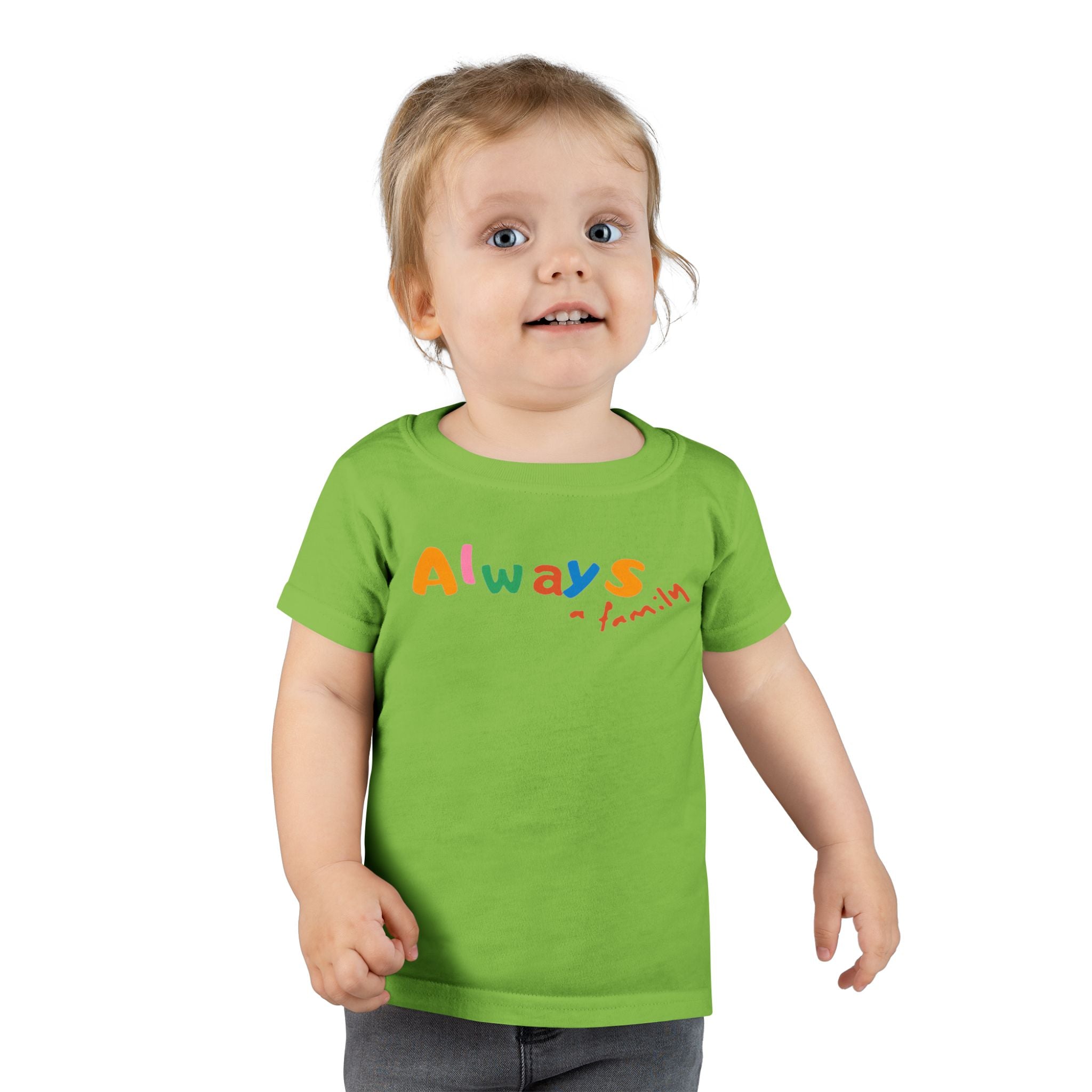 Toddler T‑Shirt — "Always" Colorful Handwritten Kids Tee