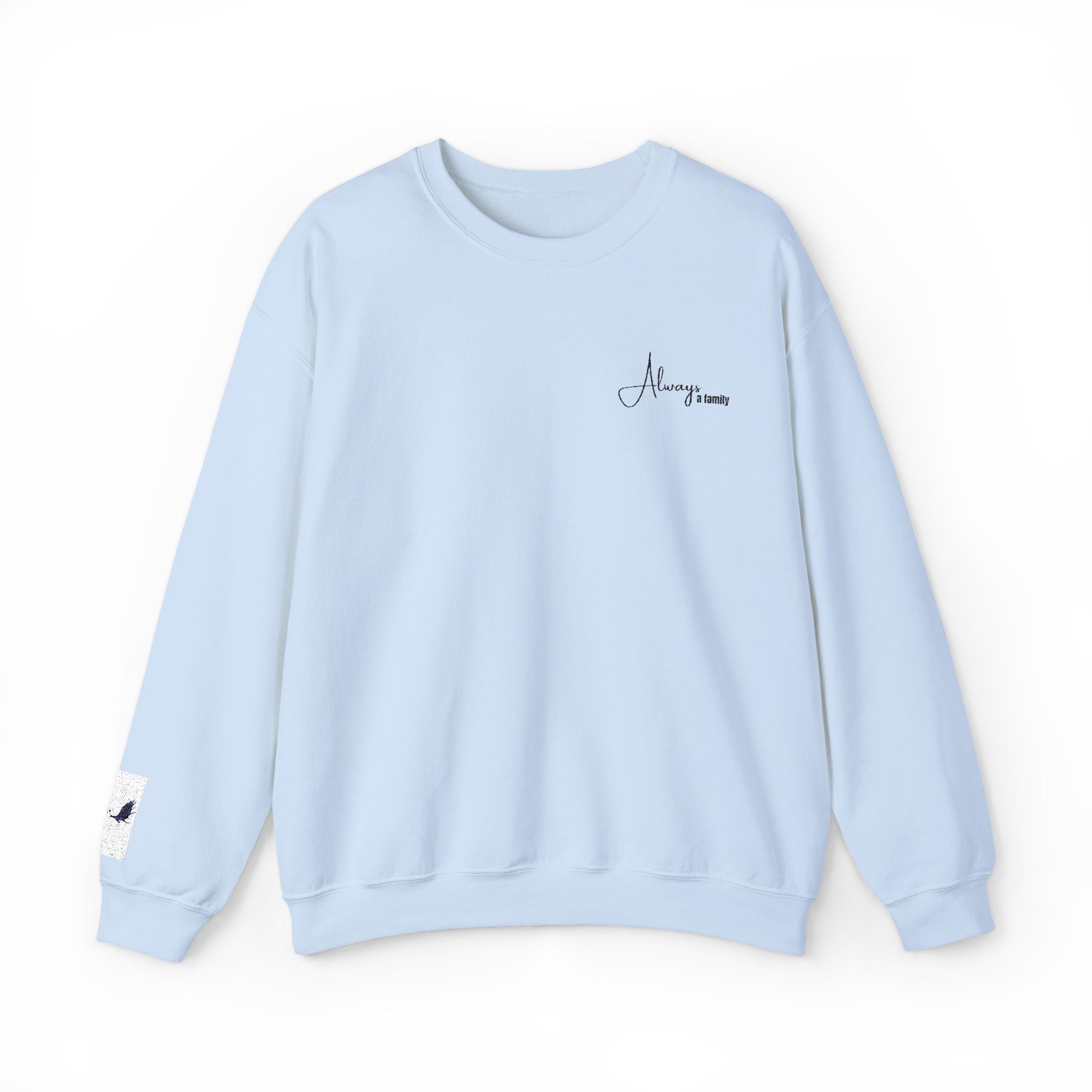 Crewneck Sweatshirt — “Always Loved” Minimal Script Crew