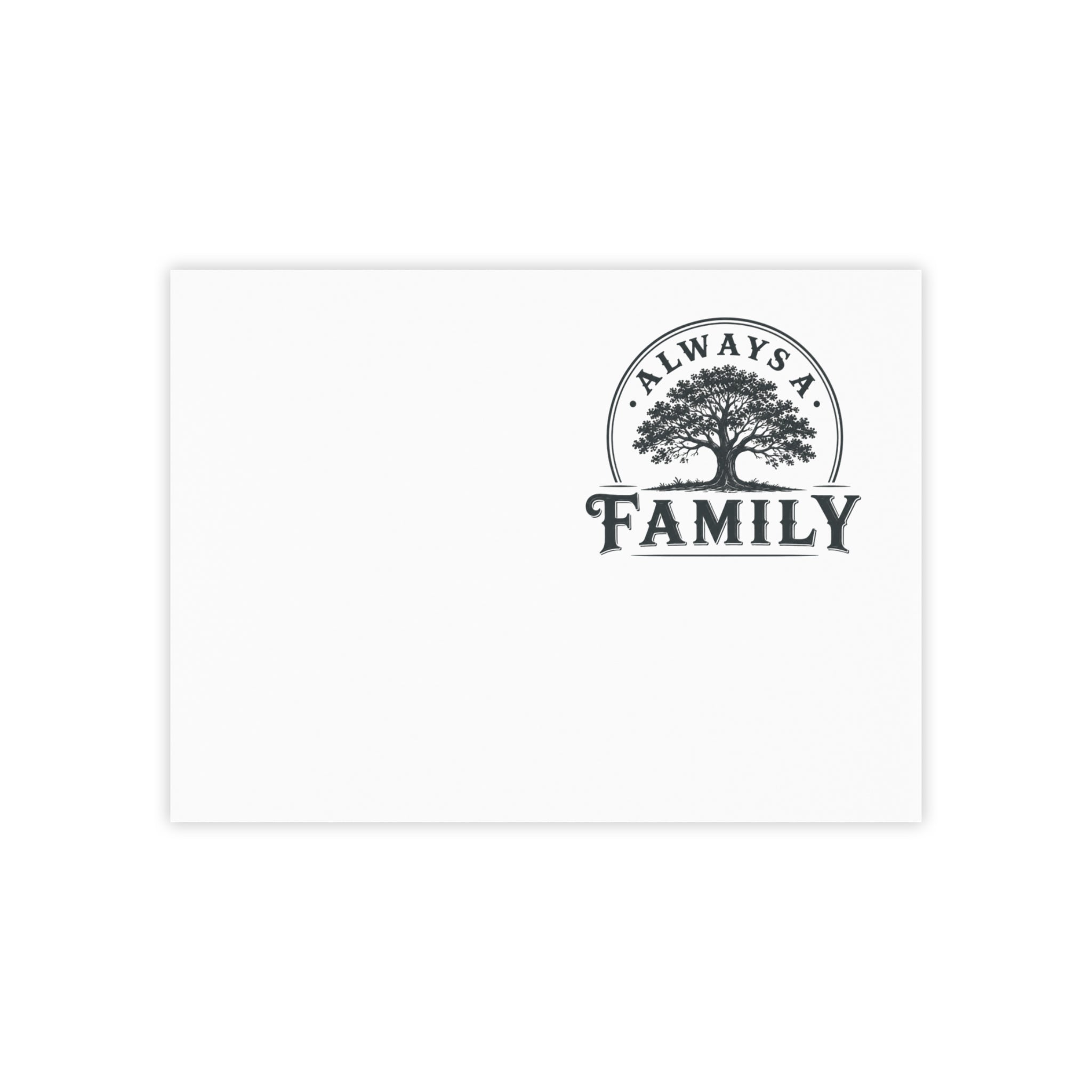 Always a Family Post-it Note Pad — Tree Logo Sticky Notes for Home & Family