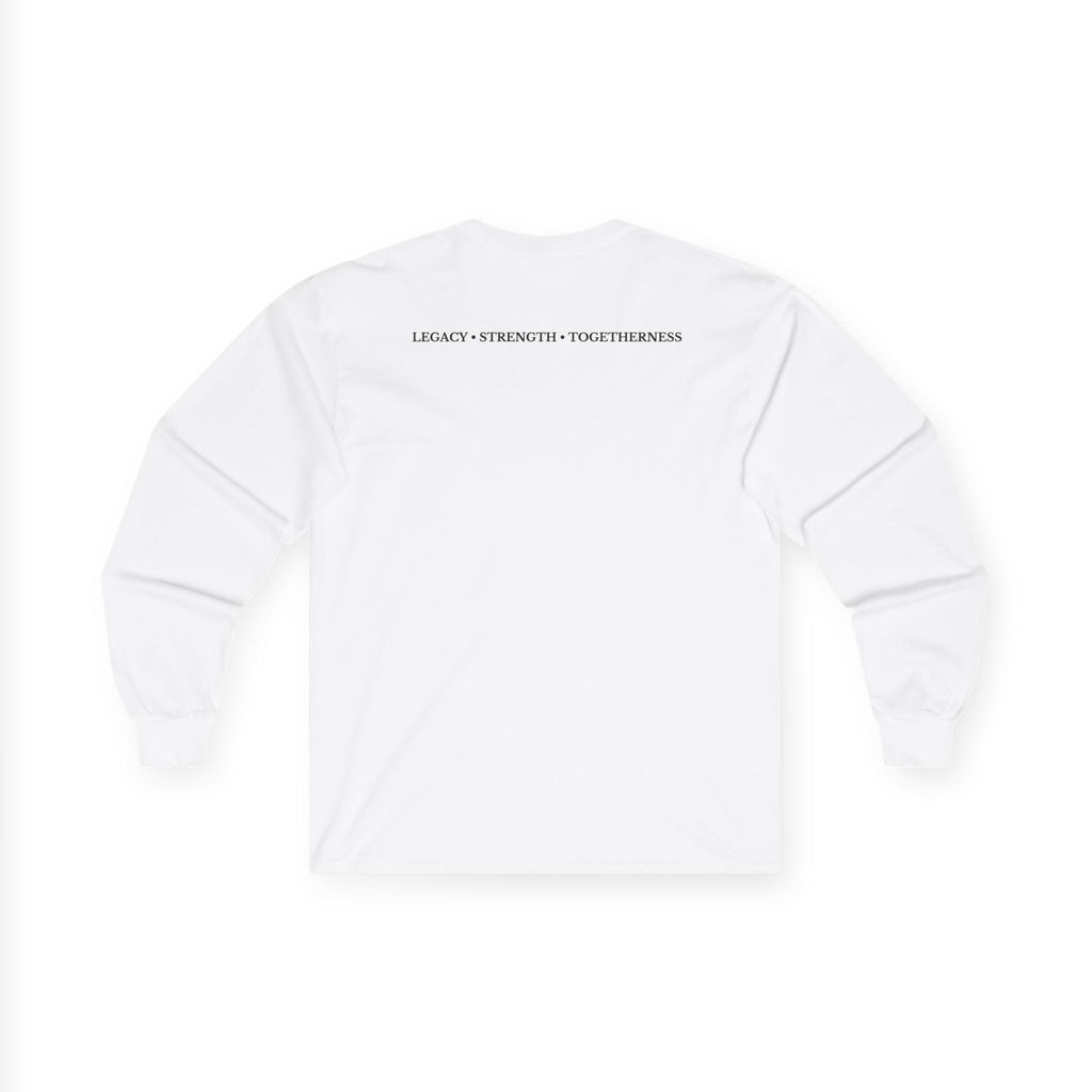 Family Silhouette Long Sleeve Tee — "Always A Family" Outdoor Design