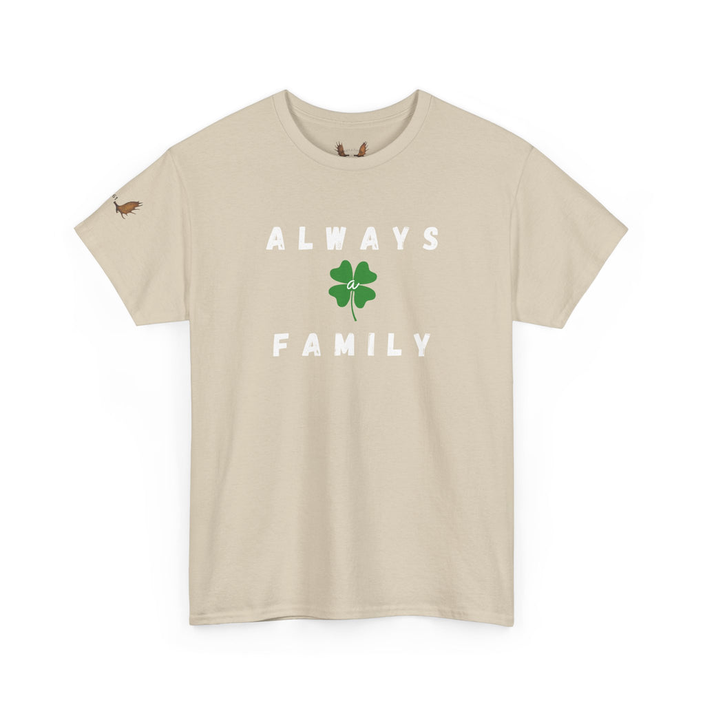 Clover Minimalist Tee — Small Four-Leaf Shamrock St. Patrick’s Day T-Shirt