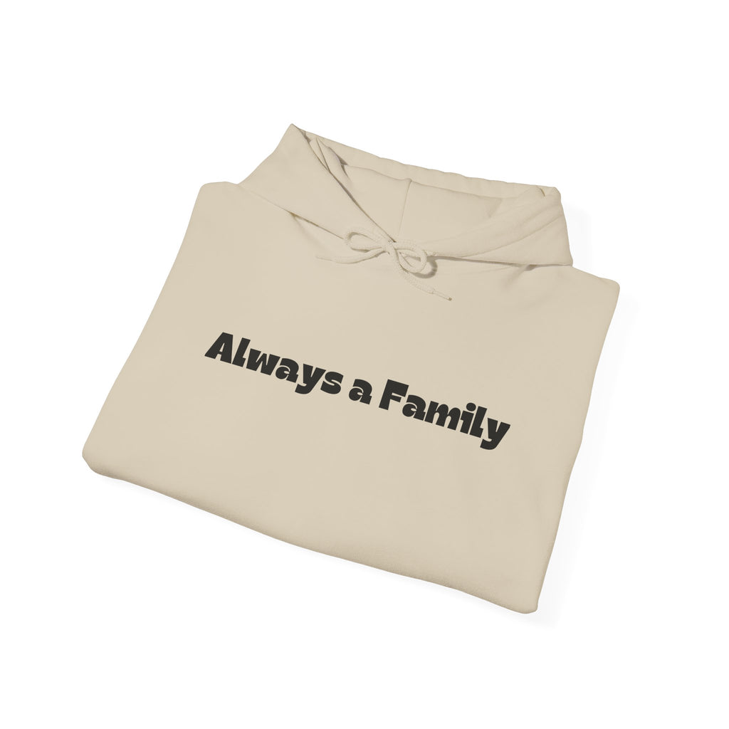 Always a Family Hoodie — Moose Antler Graphic Pullover with Sleeve Numbering