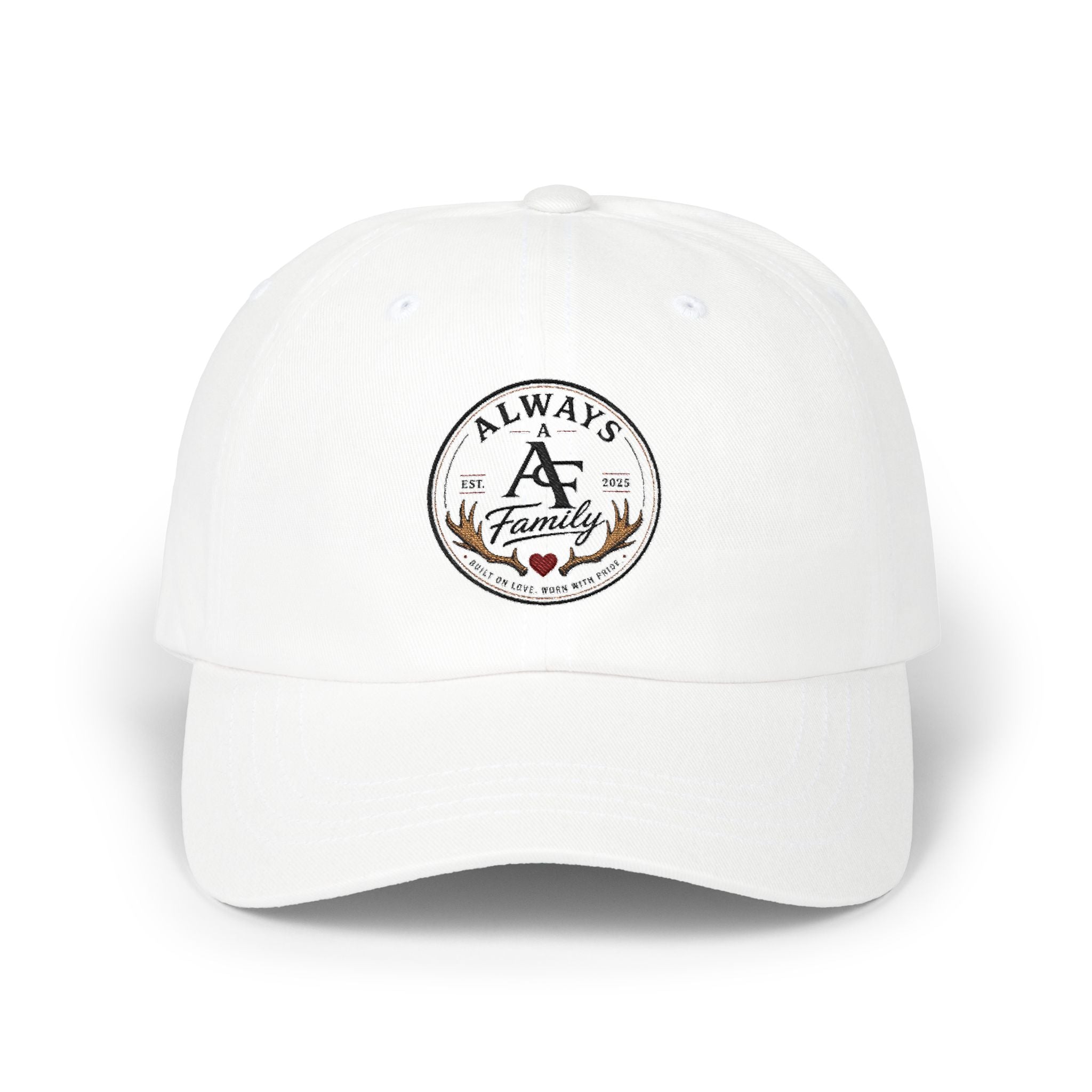 Always A Family Embroidered Dad Cap — Vintage Family Logo Baseball Hat