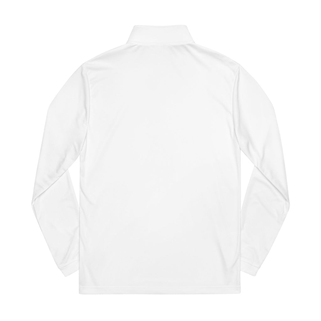 Embroidered adidas Quarter-Zip Pullover – Minimal Script Logo, Lightweight Performance Top
