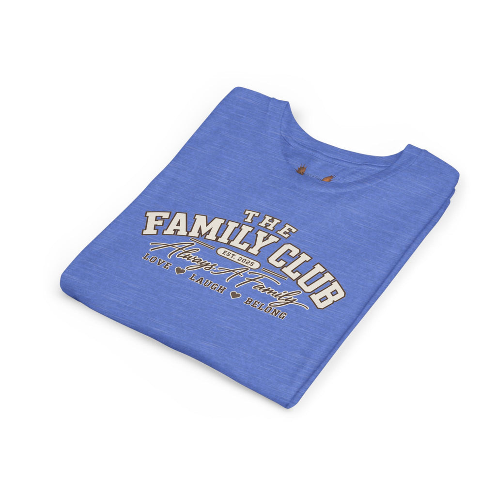Youth Tee – "The Family Club" Always A Family Kids' Shirt