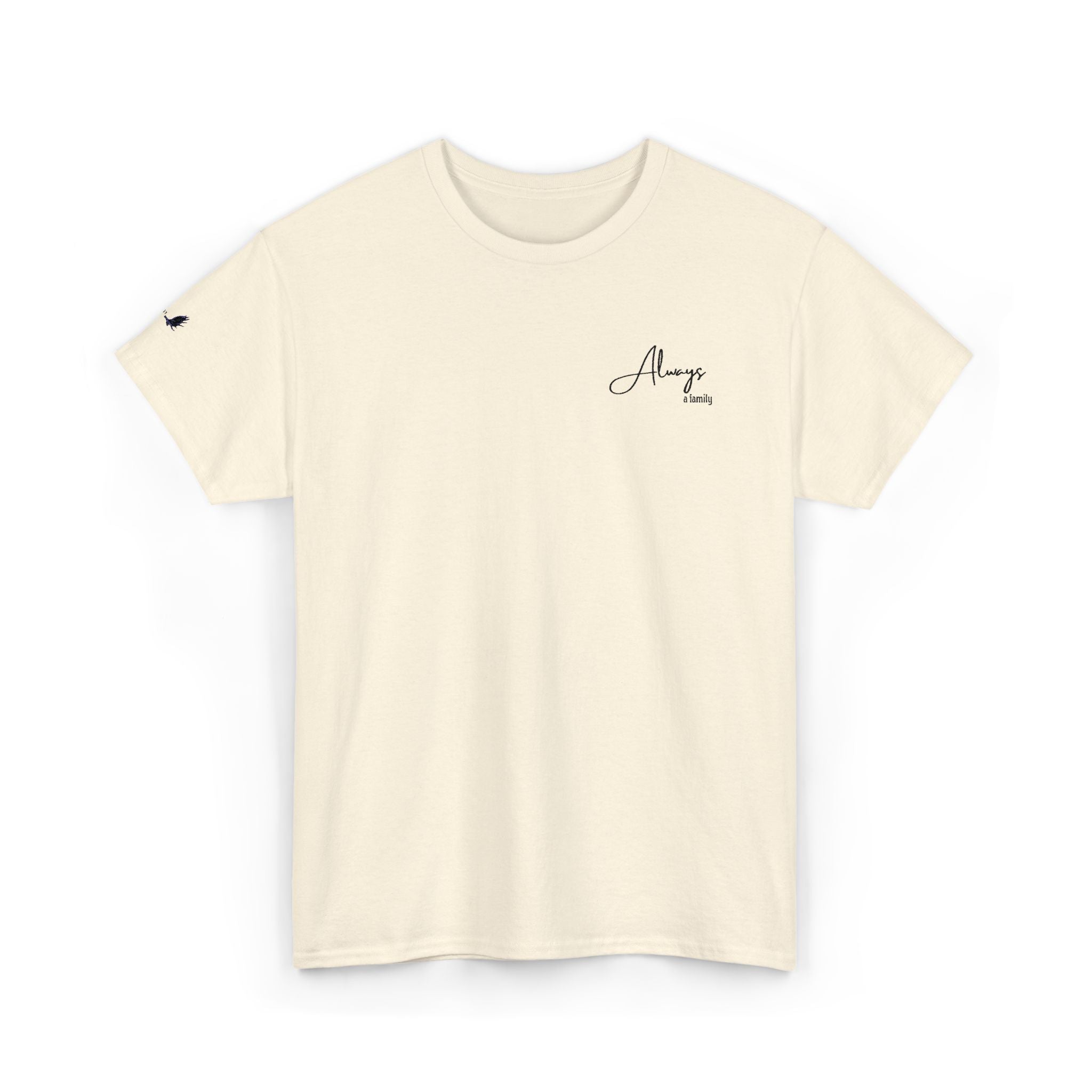 Classic 'Always' Script Tee — Minimalist White T-Shirt