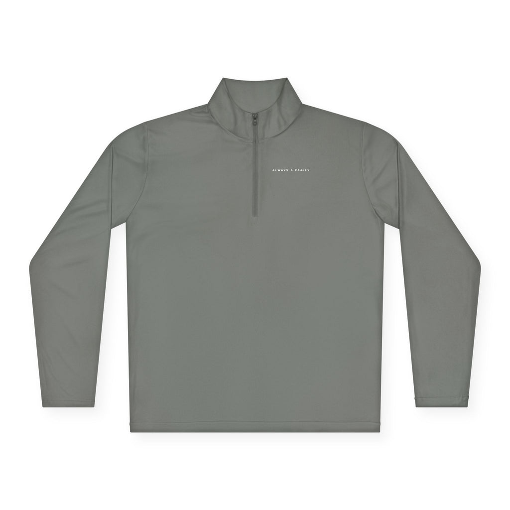 Quarter-Zip Pullover —started as friends became  Family Antlers Logo
