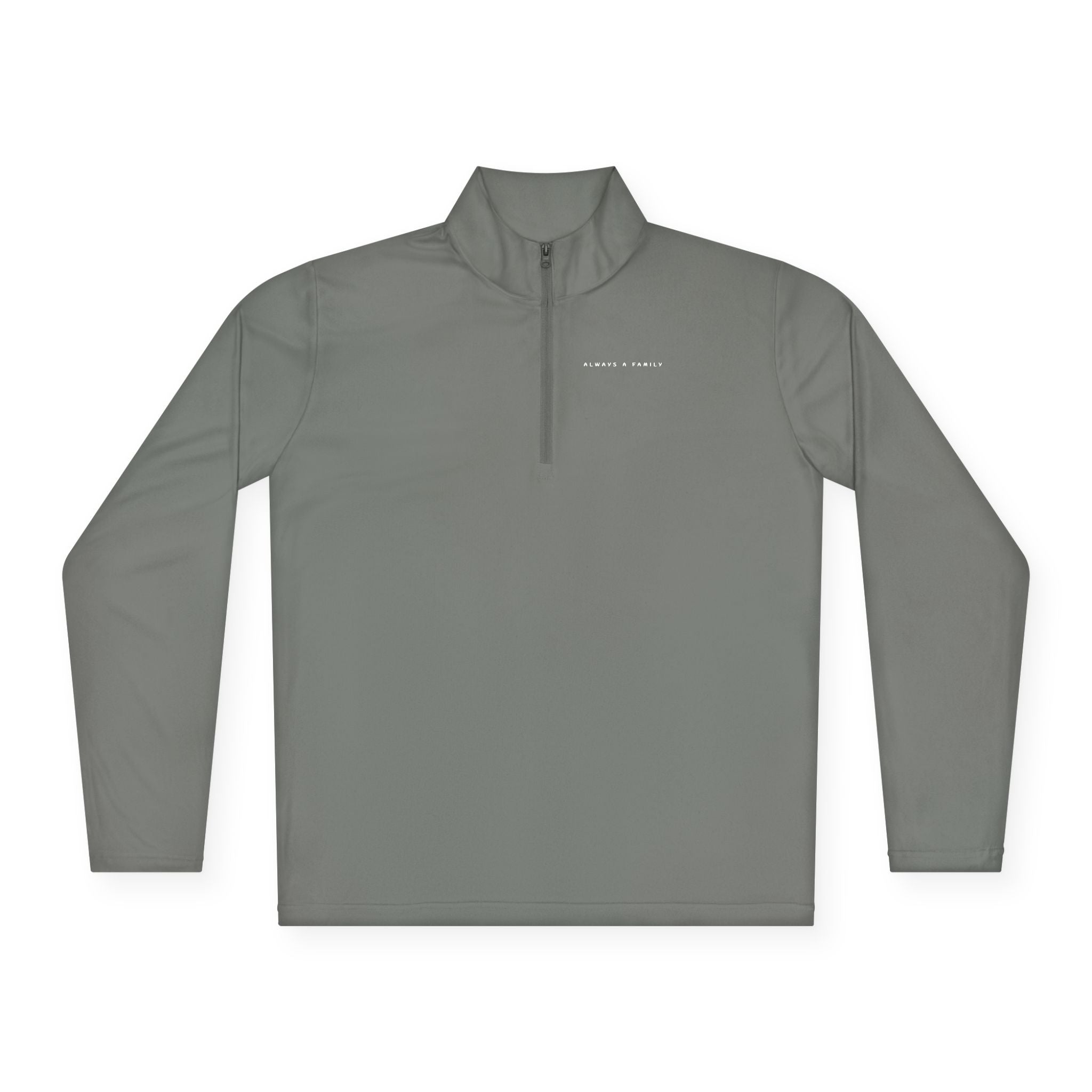 Quarter-Zip Pullover —started as friends became  Family Antlers Logo