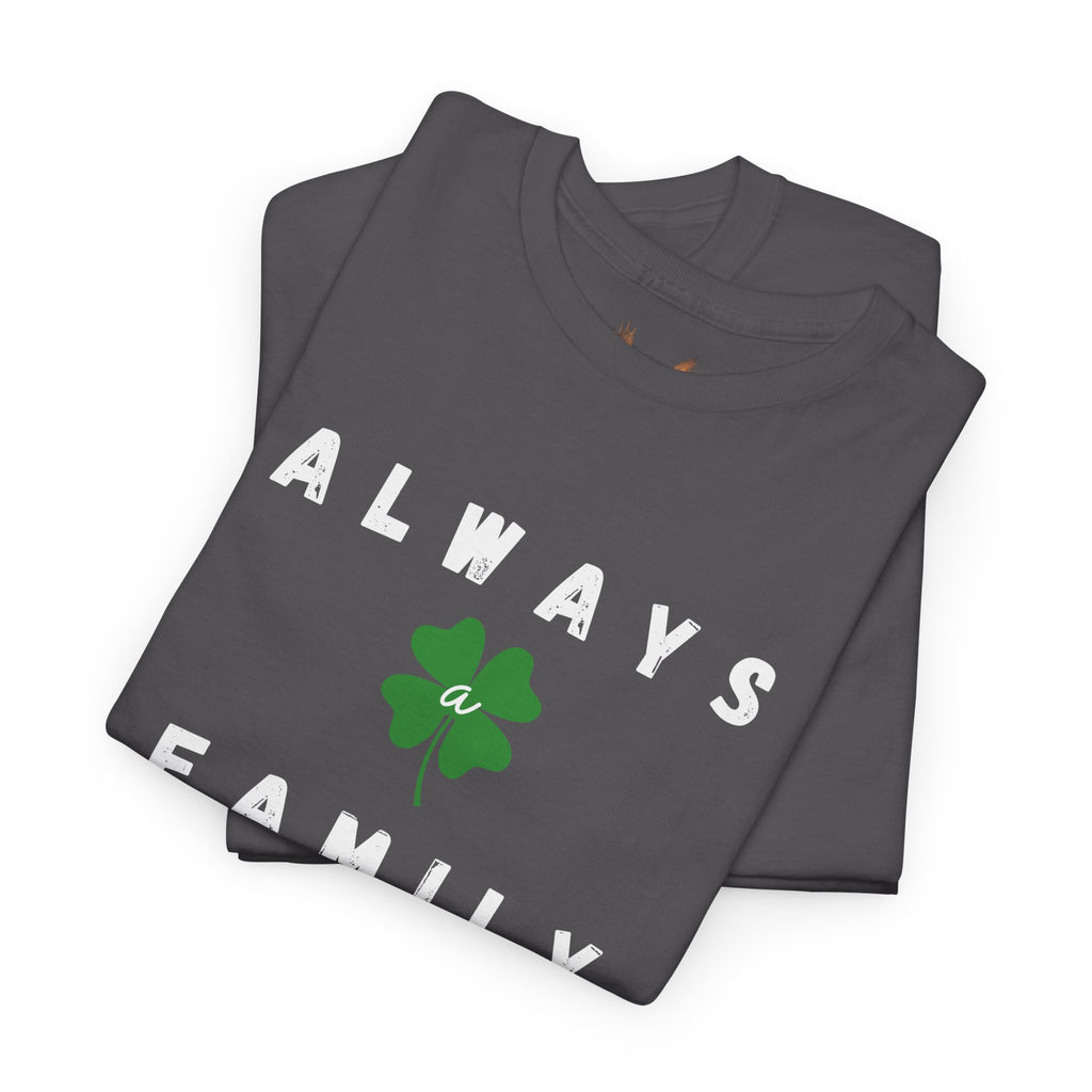 Clover Minimalist Tee — Small Four-Leaf Shamrock St. Patrick’s Day T-Shirt