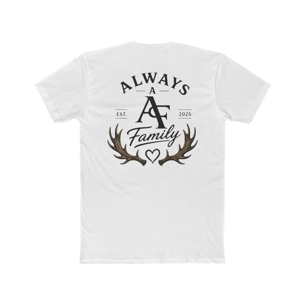 Always A Family T-Shirt — Antler Heart Logo Crew Tee