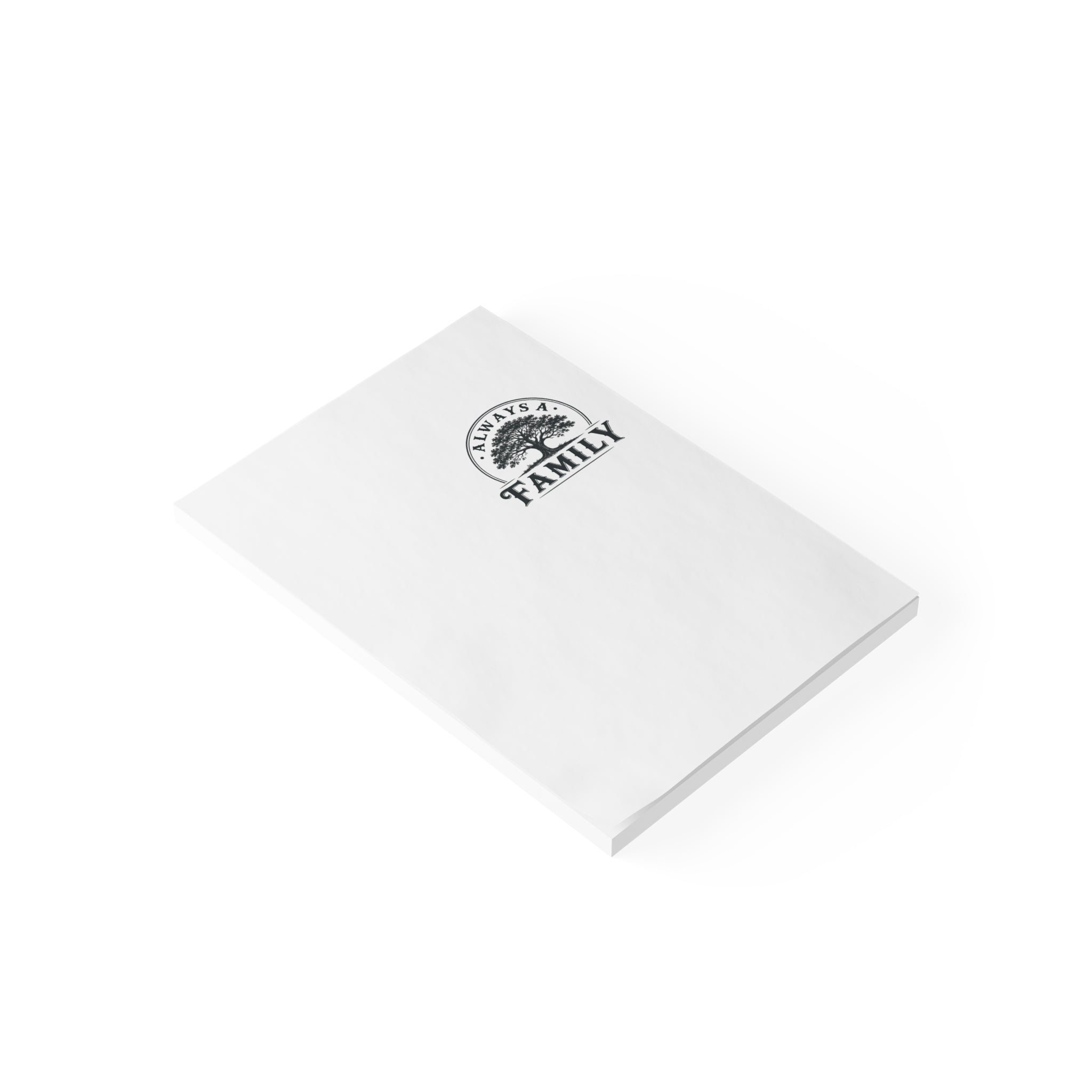 Always a Family Post-it Note Pad — Tree Logo Sticky Notes for Home & Family