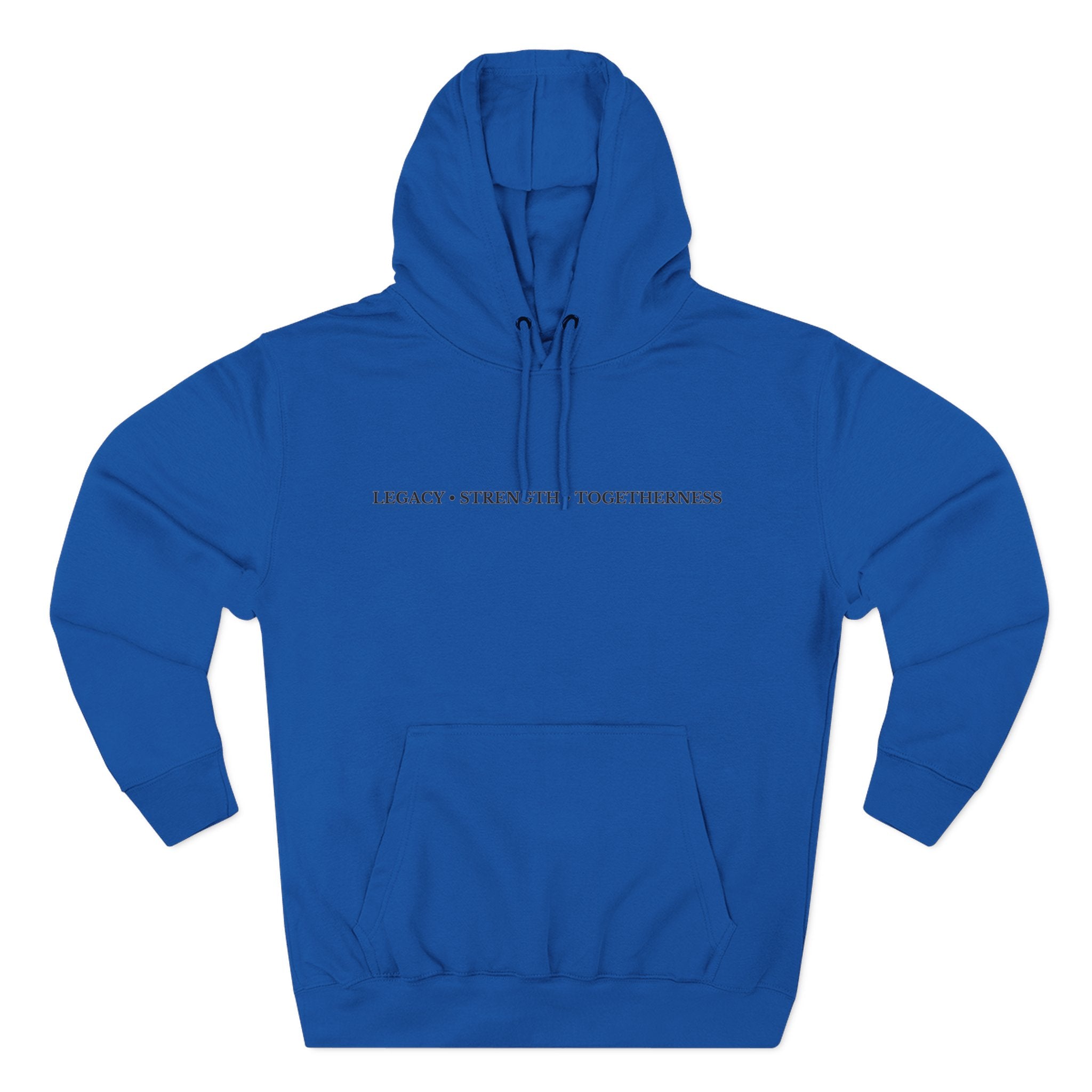 Moose Illustration Hoodie — "Always A Family" Graphic Fleece Hoodie
