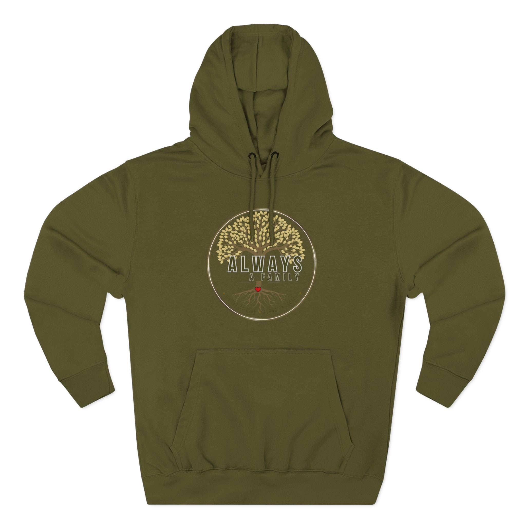 Always A Family Hoodie — 'United by Love, Bound by Legacy' Family Tree Pullover