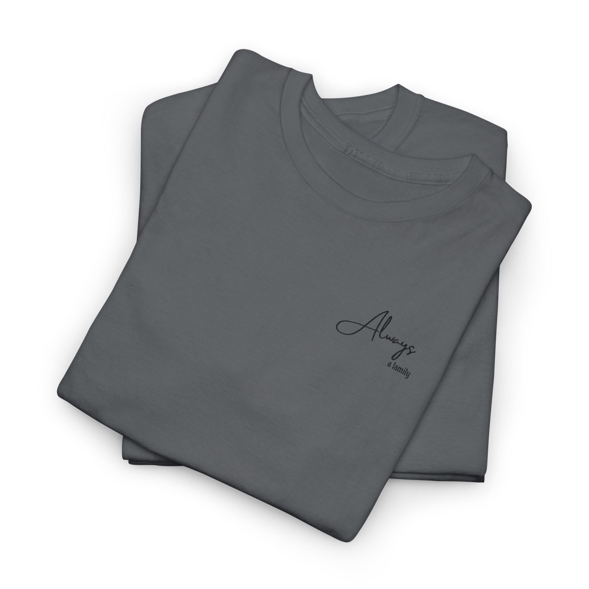 Classic 'Always' Script Tee — Minimalist White T-Shirt