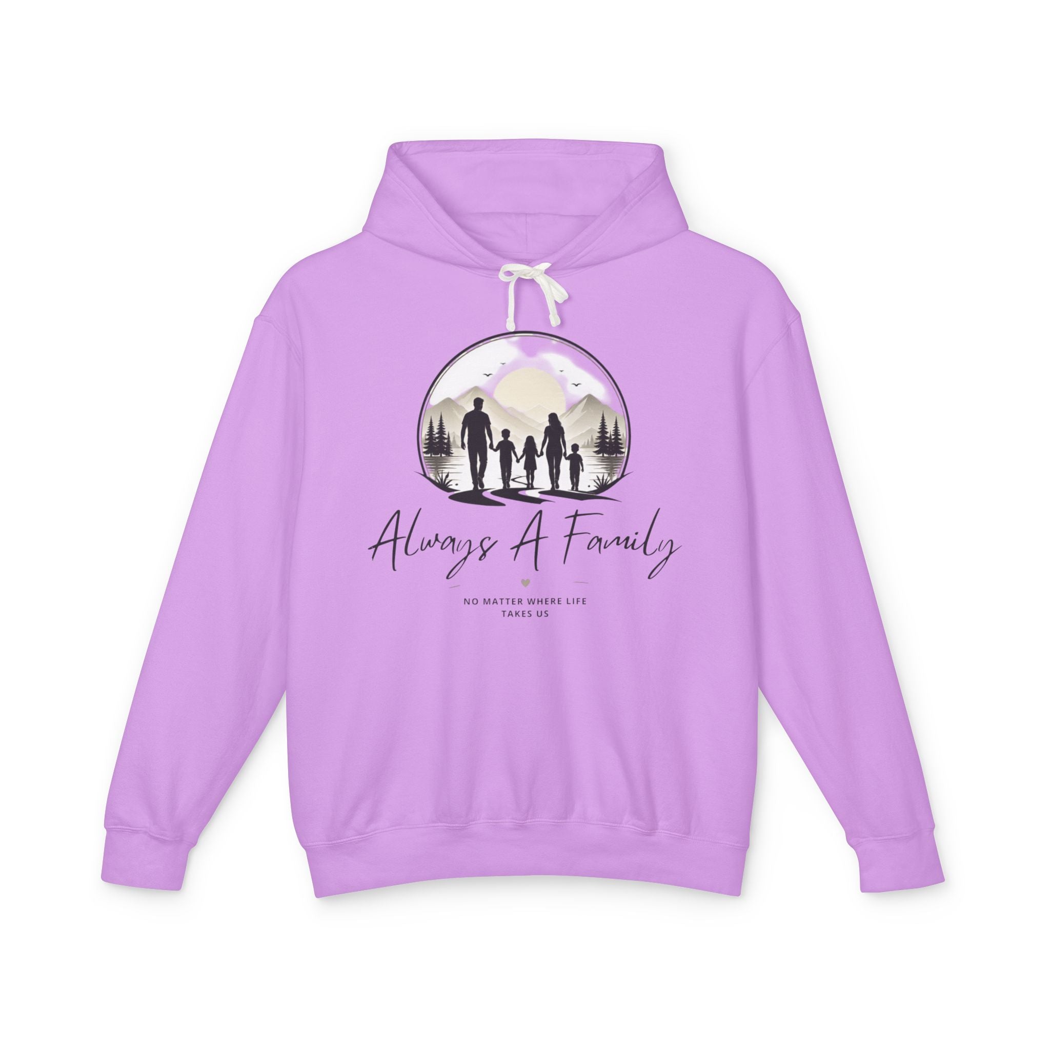 Always A Family Hoodie — Cozy Family Silhouette Pullover