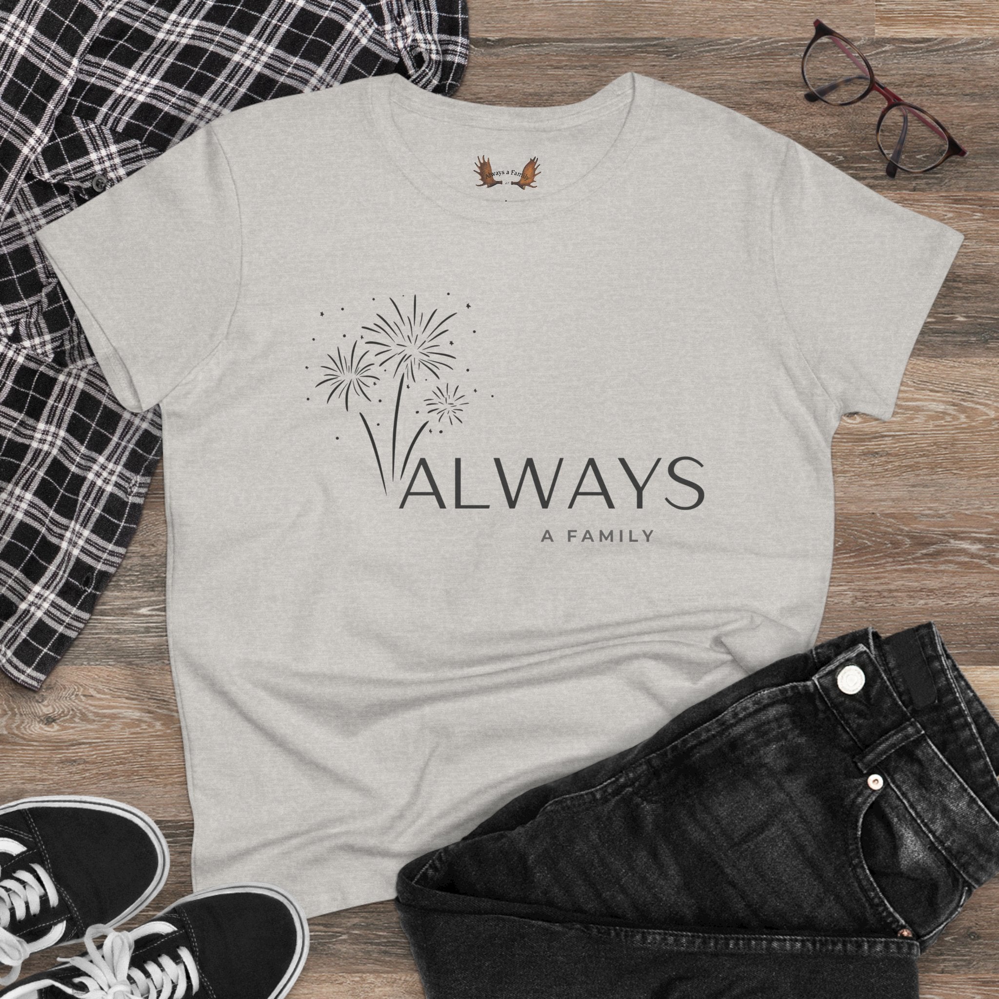 Fireworks and Family Cotton Tee