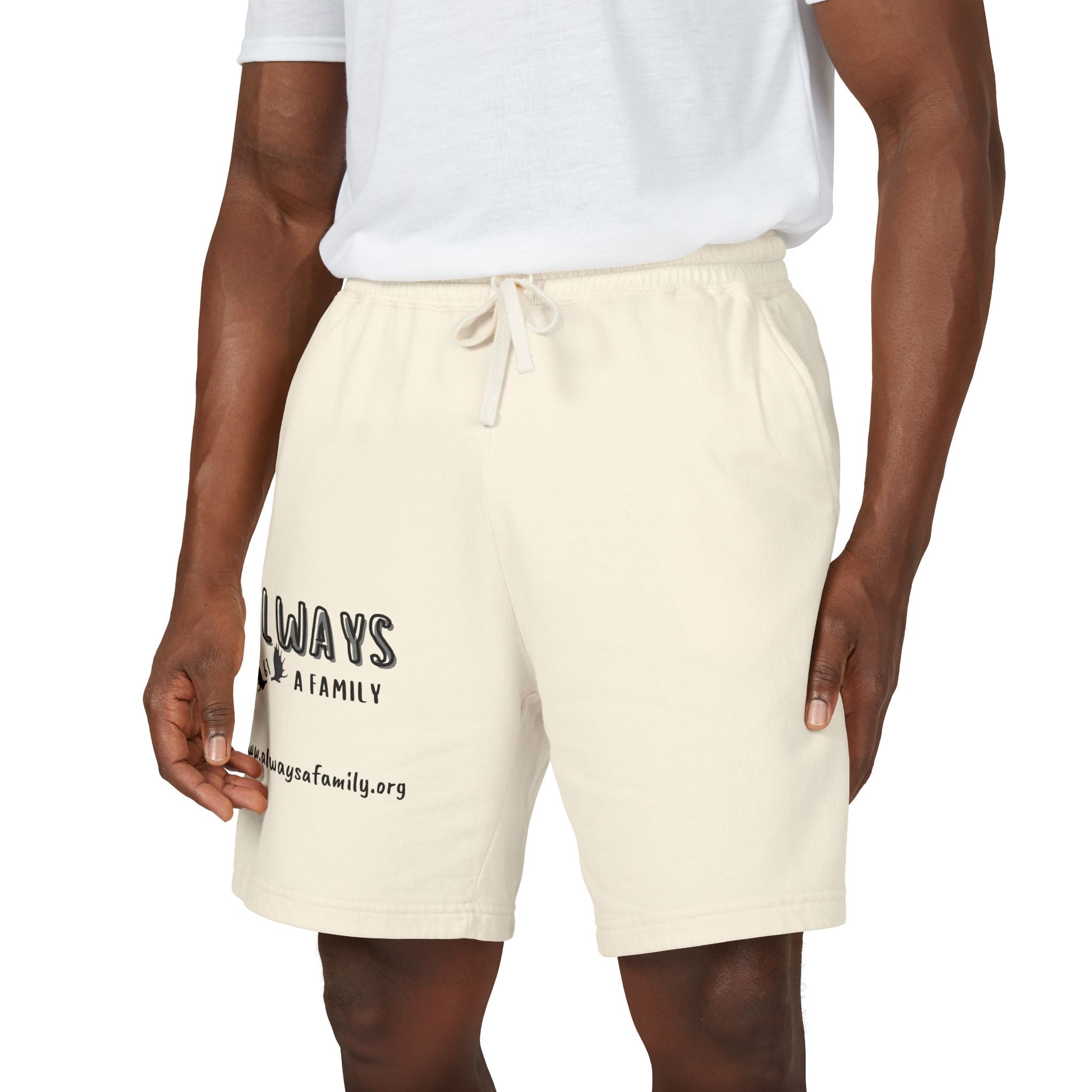 Always A Family Sweat Shorts — Comfortable Fleece Lounge Shorts with Logo