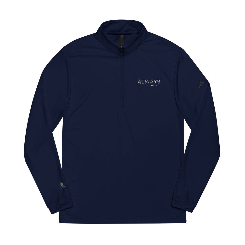 Embroidered Quarter-Zip Pullover always a family