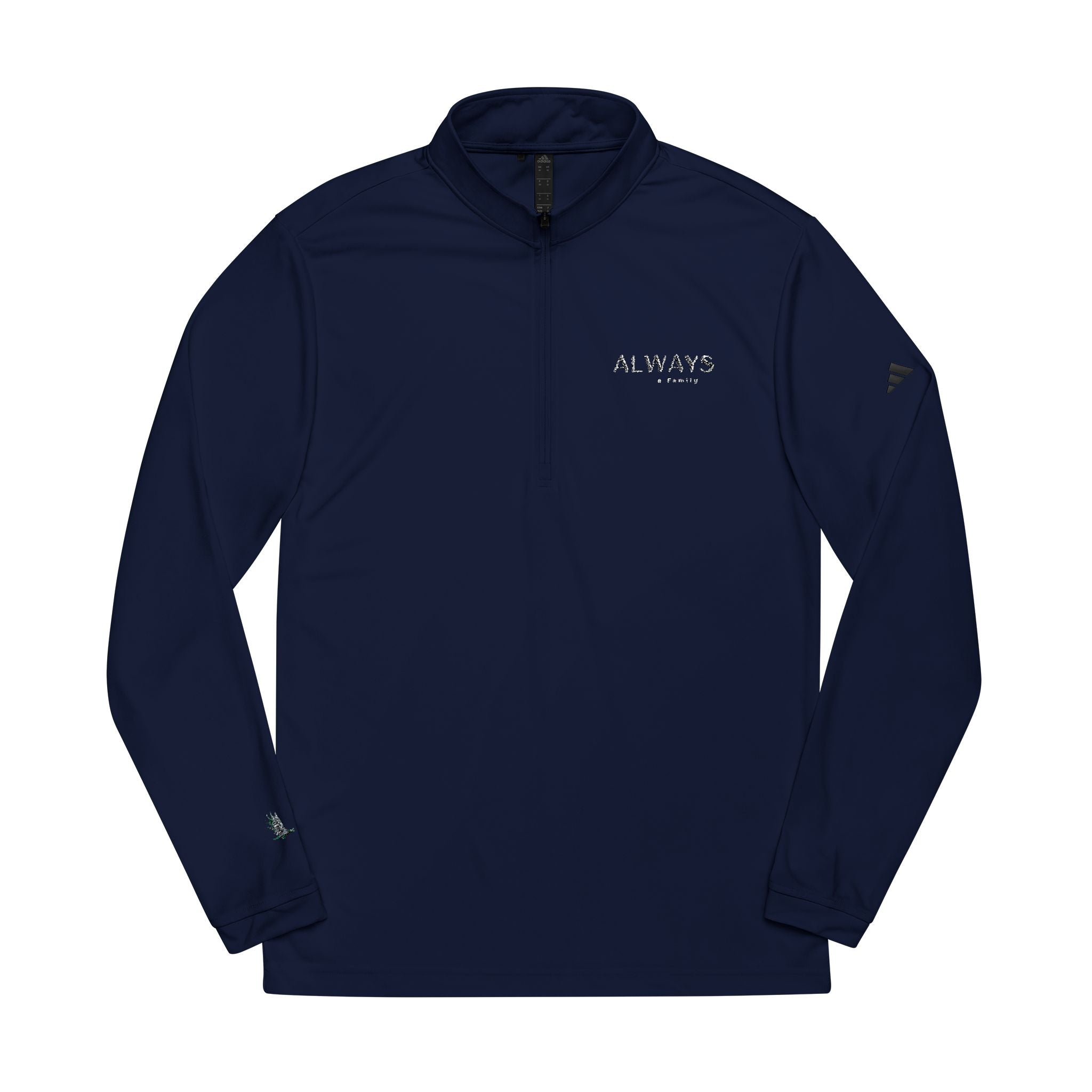 Embroidered Quarter-Zip Pullover always a family