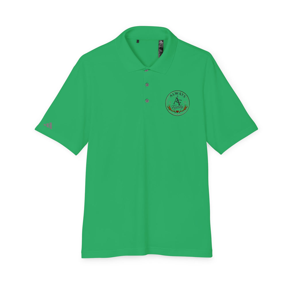 Embroidered Anchor Polo Shirt —AF Logo Performance Golf Polo