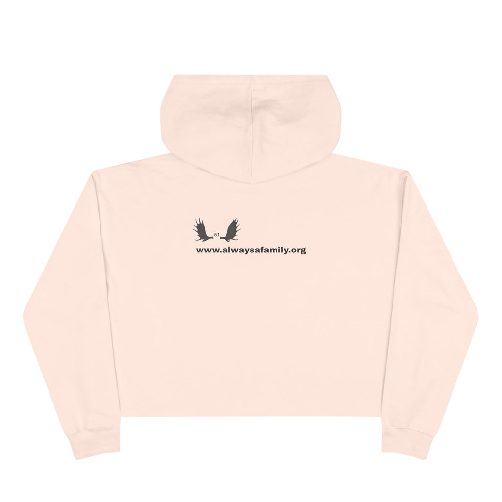 Bunny Ears Crop Hoodie — "Always A Family" website Crop Sweatshirt