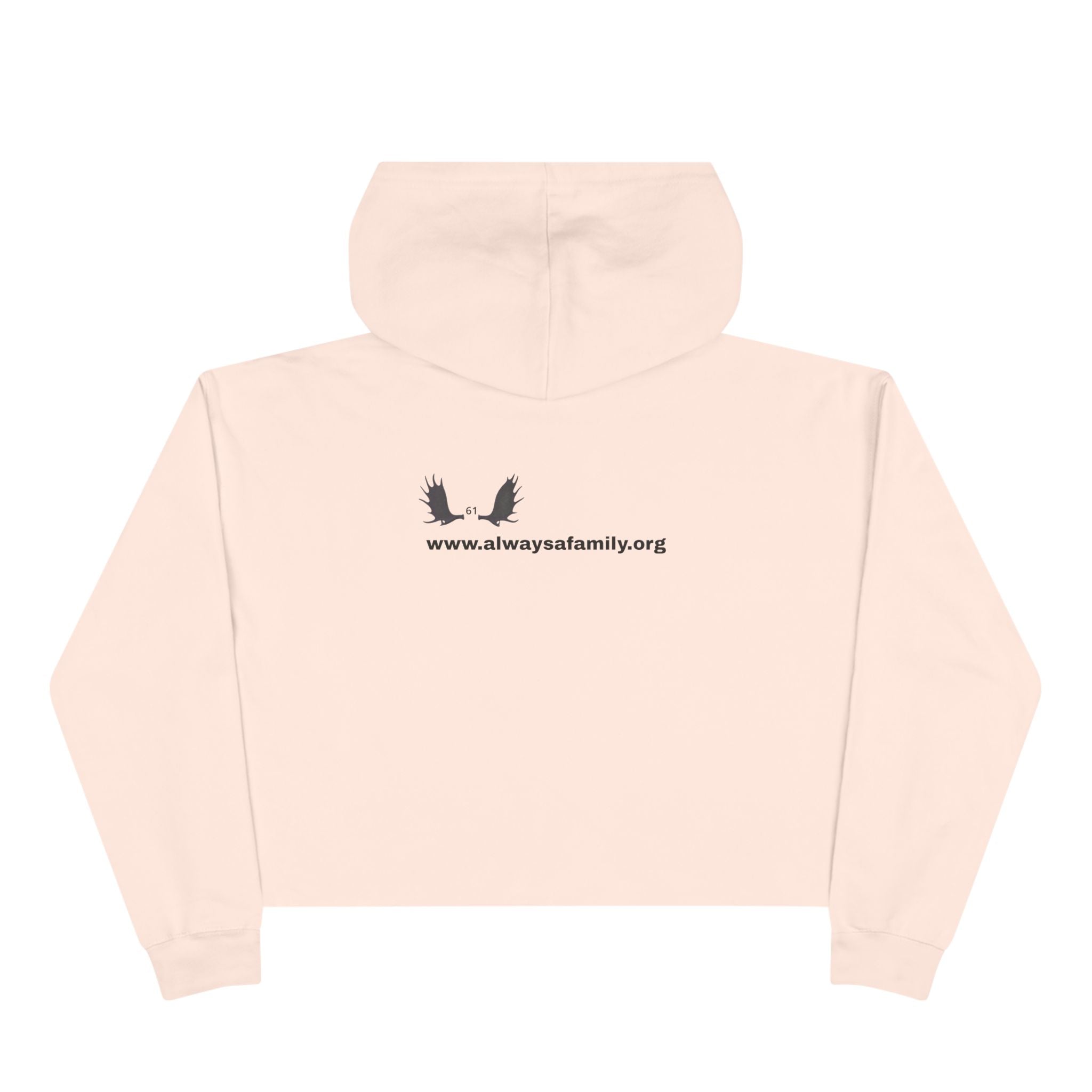 Bunny Ears Crop Hoodie — "Always A Family" website Crop Sweatshirt