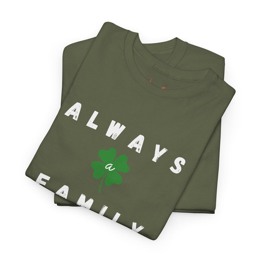 Clover Minimalist Tee — Small Four-Leaf Shamrock St. Patrick’s Day T-Shirt