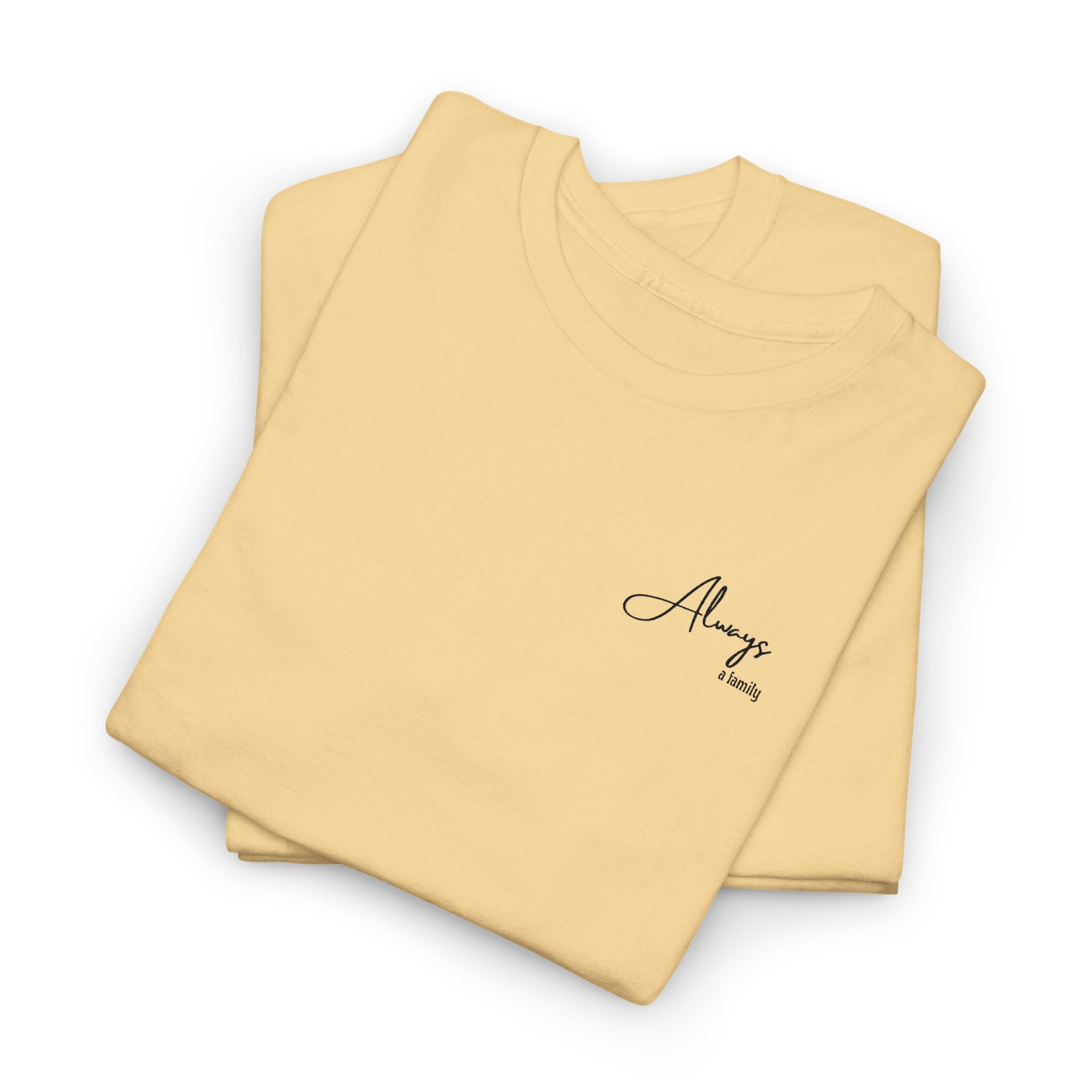 Classic 'Always' Script Tee — Minimalist White T-Shirt