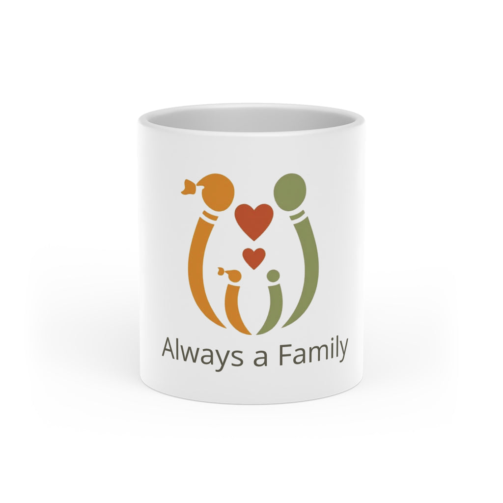Always a Family Heart Mug — Adoption & Blended Family Gift