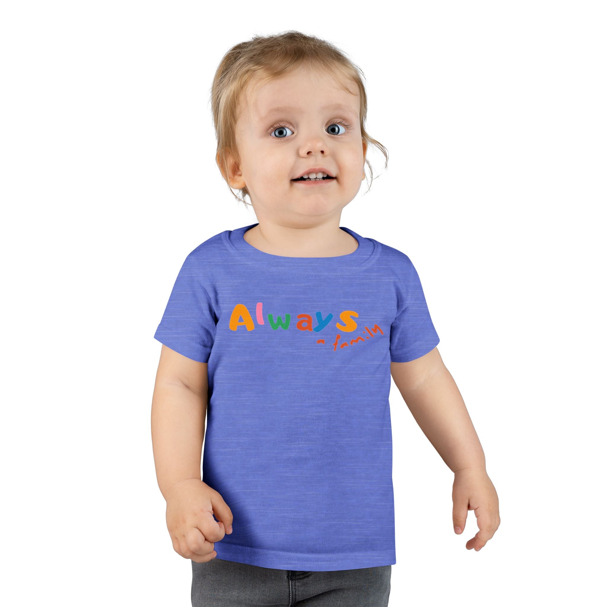 Toddler T‑Shirt — "Always" Colorful Handwritten Kids Tee