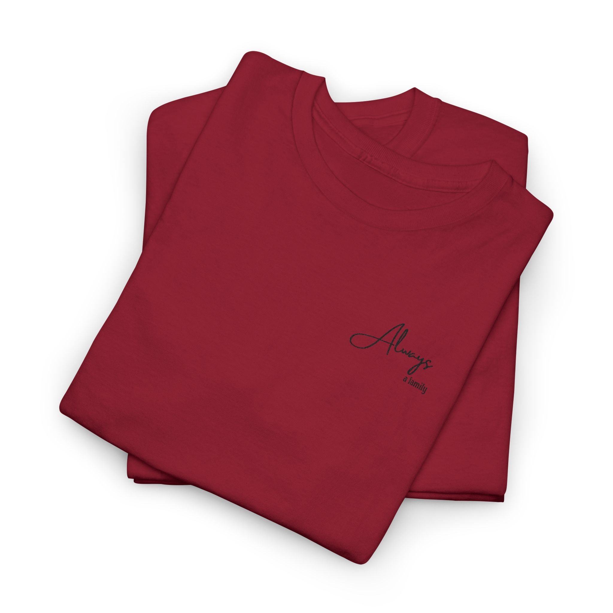 Classic 'Always' Script Tee — Minimalist White T-Shirt