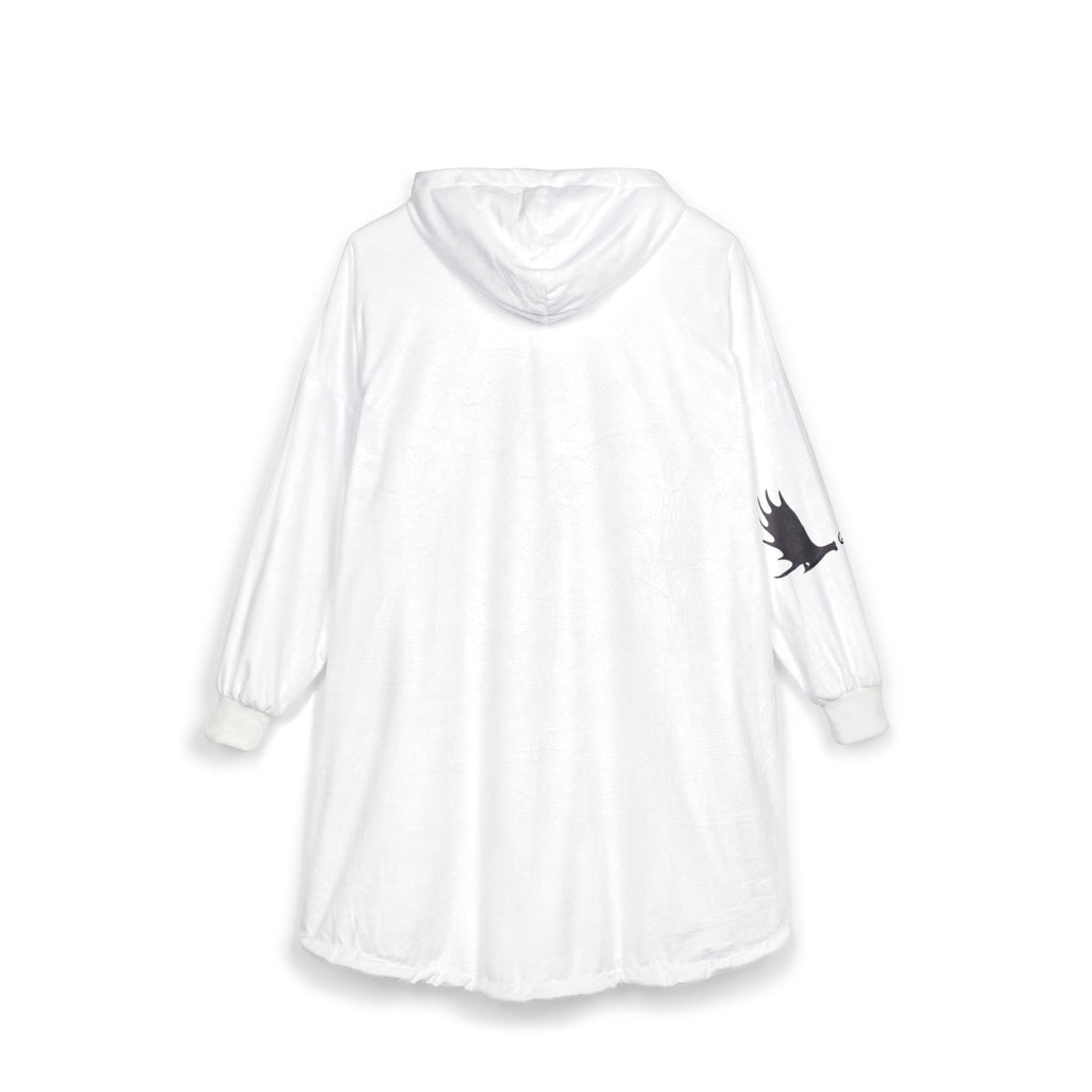 Hooded Blanket - "Always a Family" Cozy Sherpa Hoodie Blanket with moose Accent