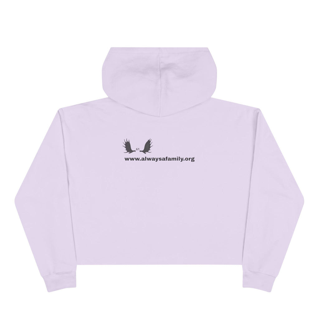 Bunny Ears Crop Hoodie — "Always A Family" website Crop Sweatshirt