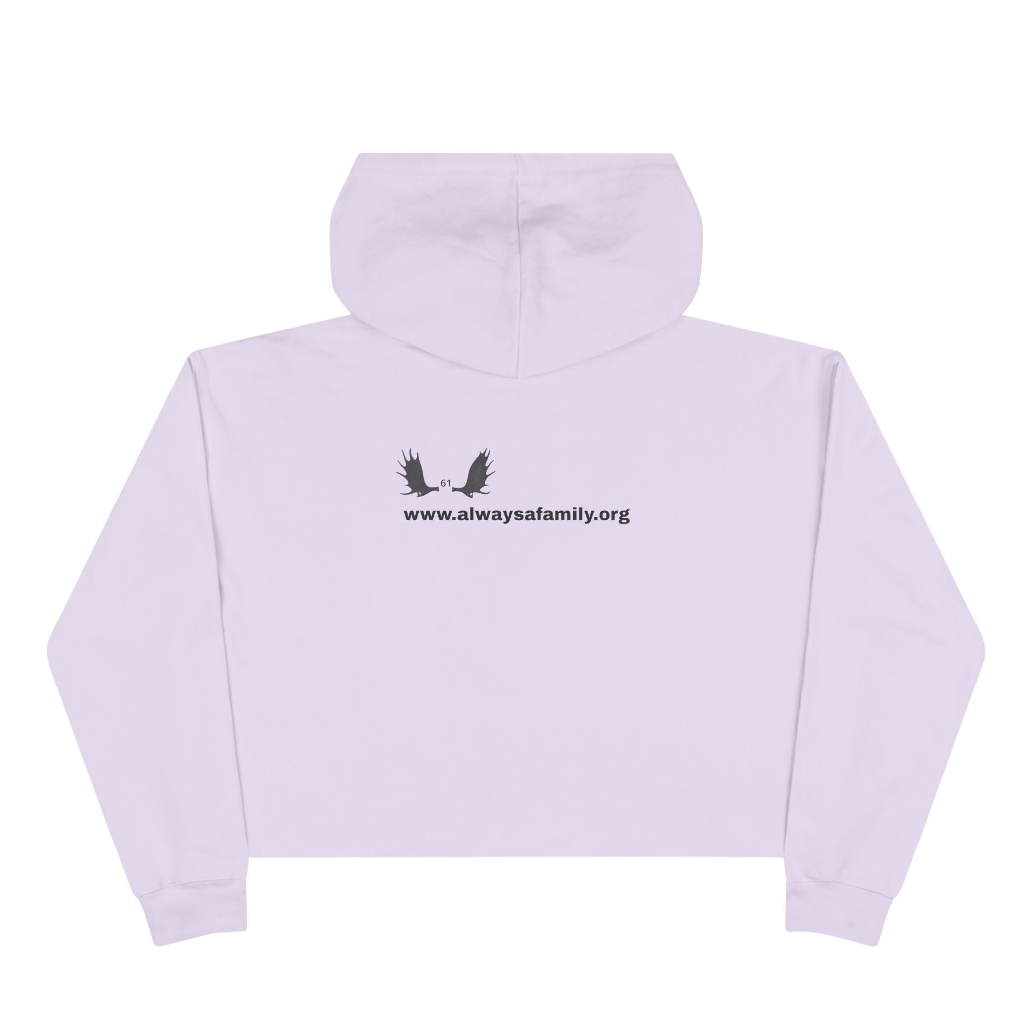 Bunny Ears Crop Hoodie — "Always A Family" website Crop Sweatshirt