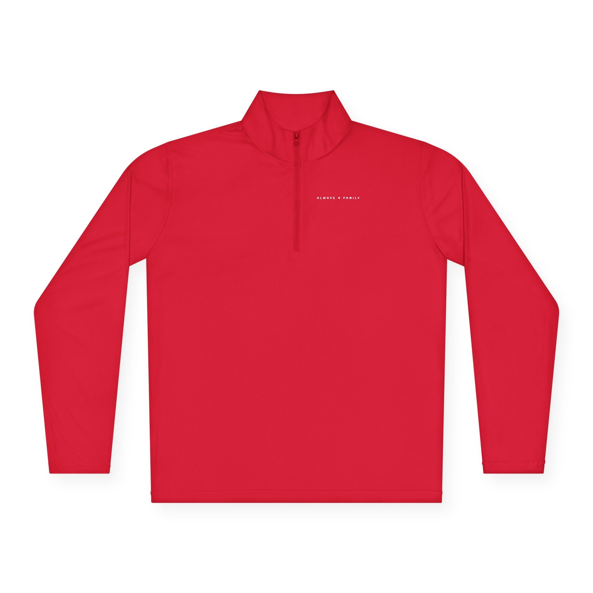 Quarter-Zip Pullover —started as friends became  Family Antlers Logo