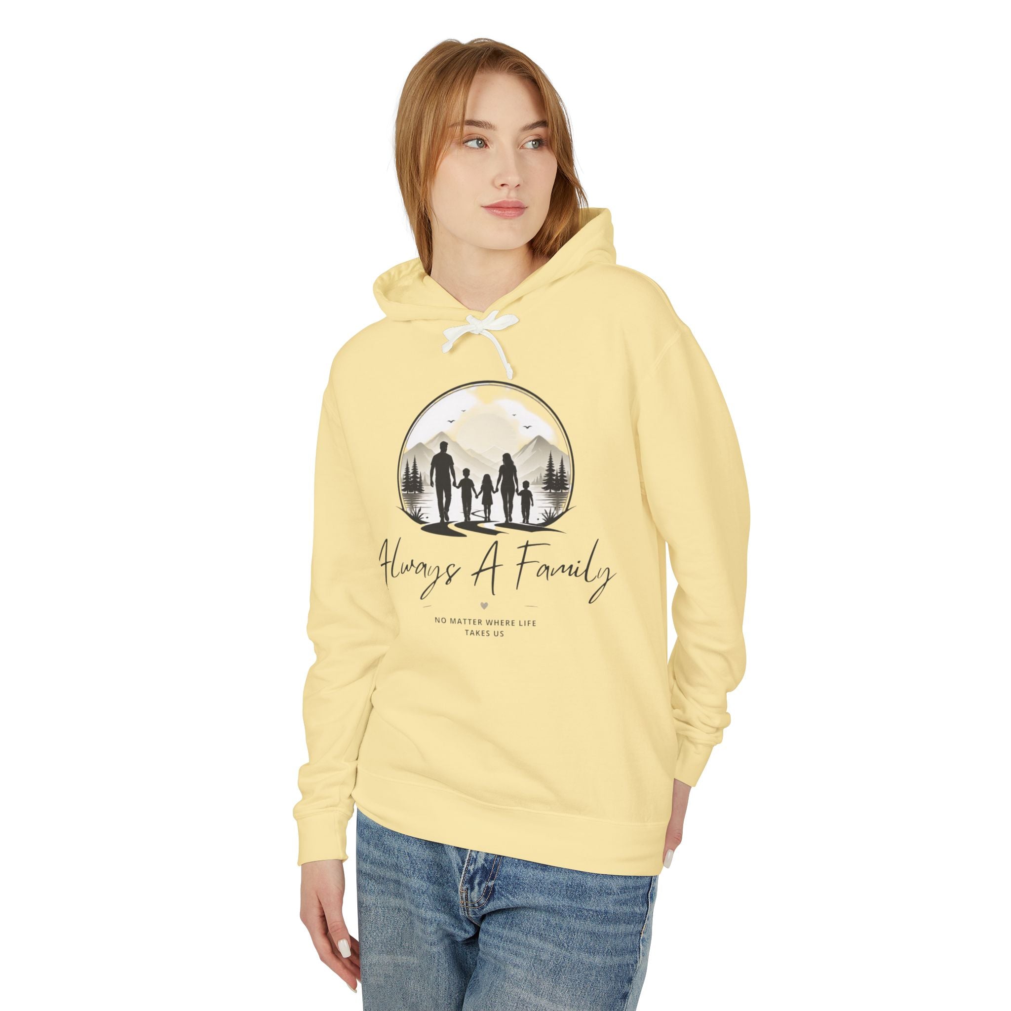 Always A Family Hoodie — Cozy Family Silhouette Pullover