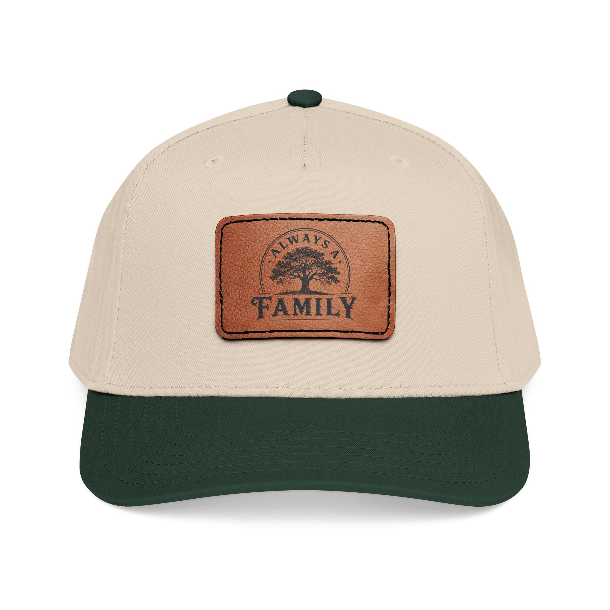 Leather Patch Baseball Cap