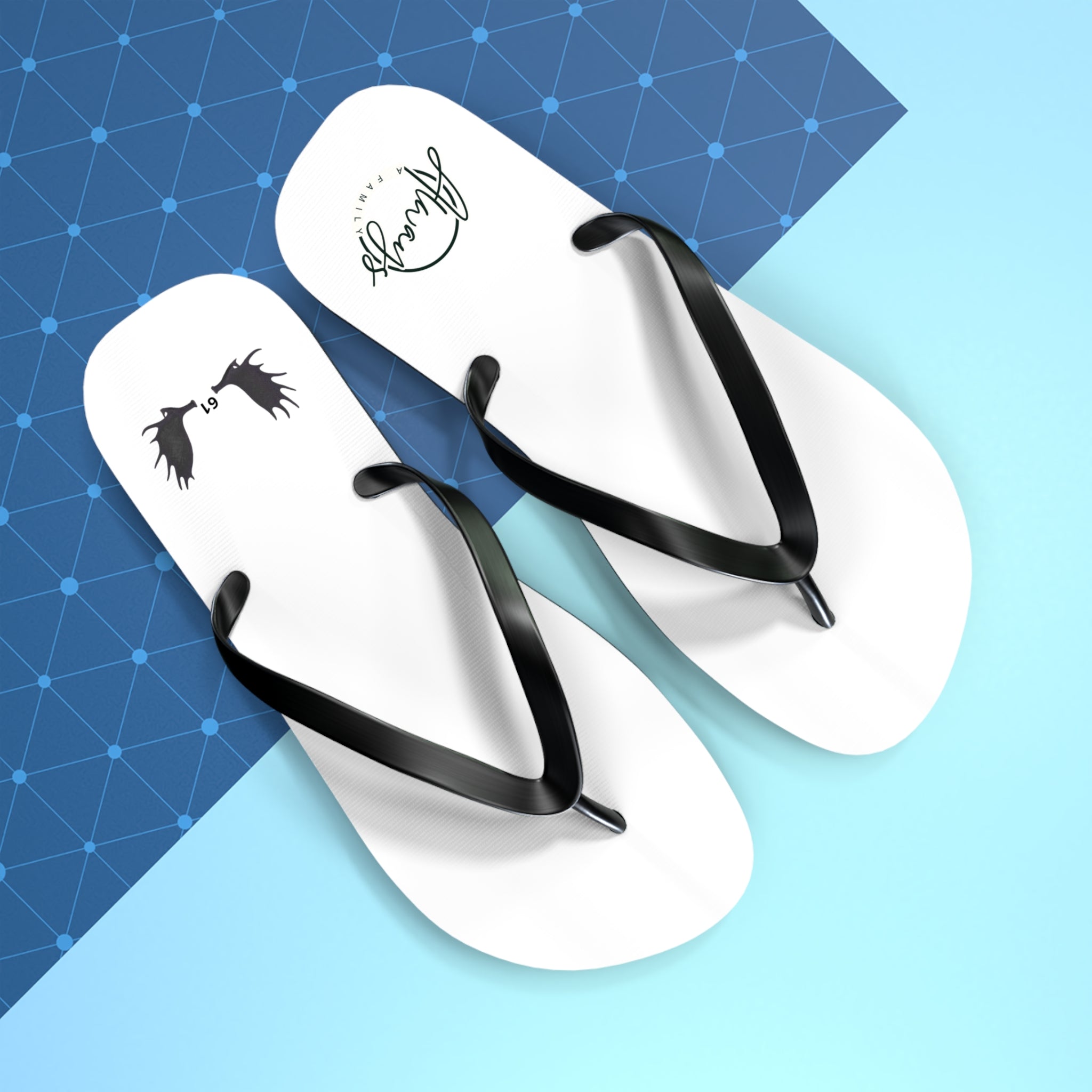 Always Family Flip Flops — Casual Beach Sandals with moose  Graphic