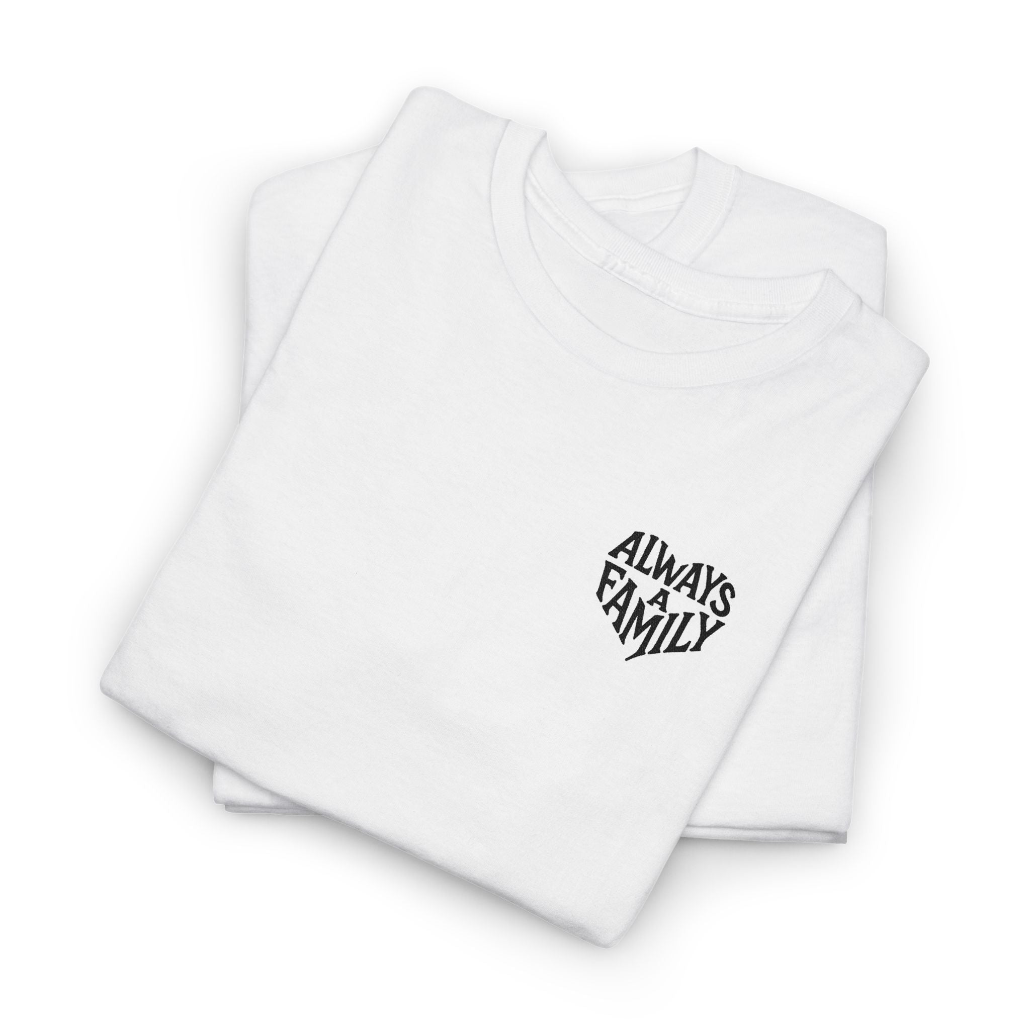 Always Family T-Shirt — Minimal Chest Logo Tee
