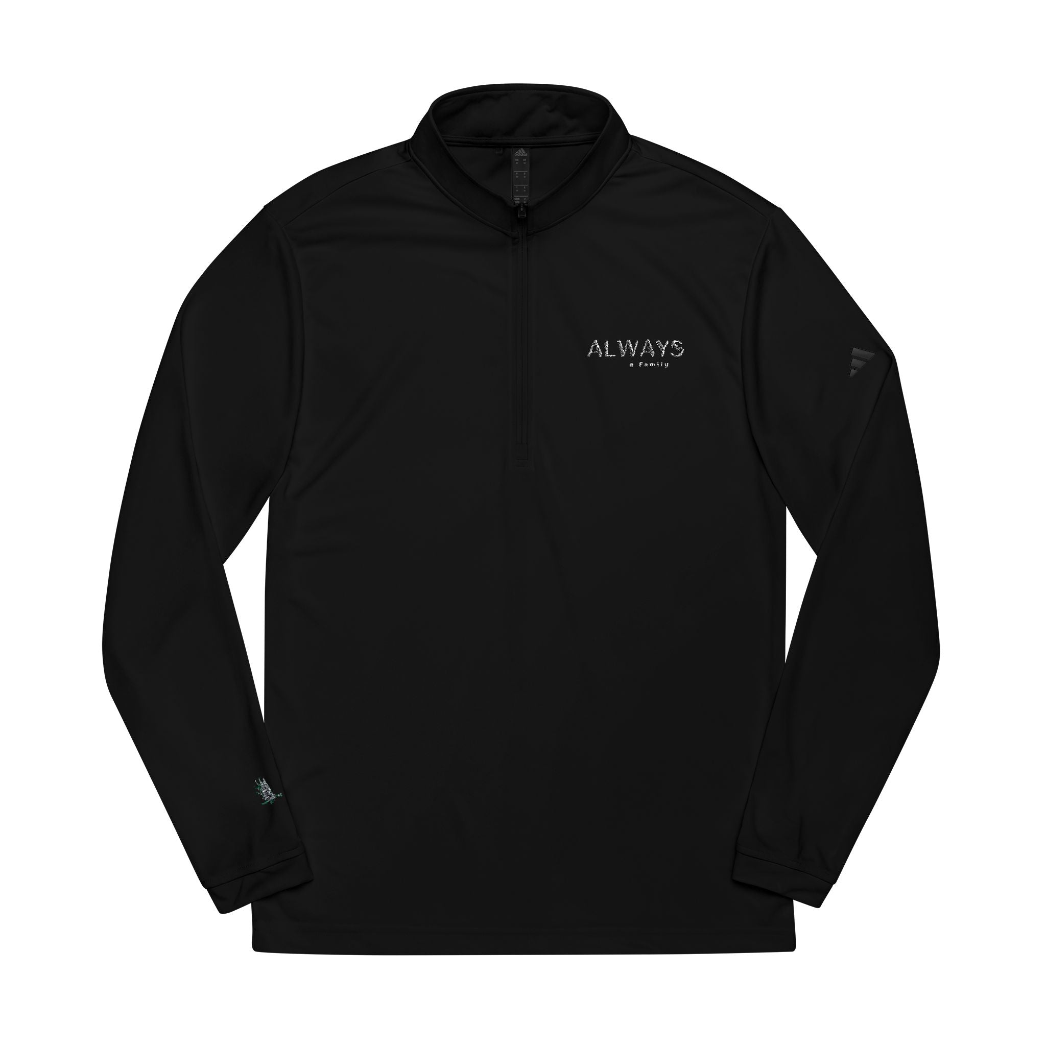 Embroidered Quarter-Zip Pullover always a family