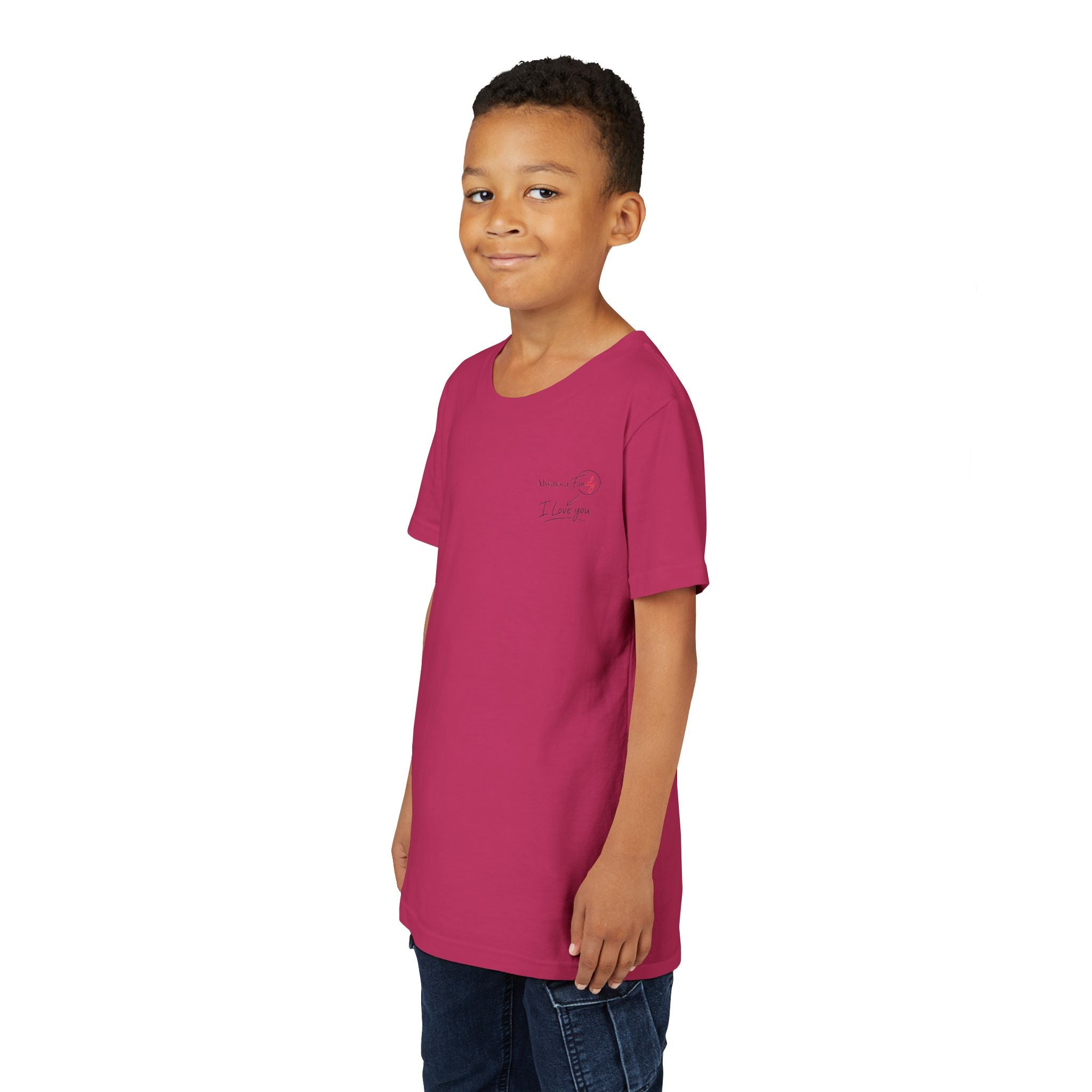 Always A Family Youth Tee — "Always A Family" Antler Logo Kids T-Shirt