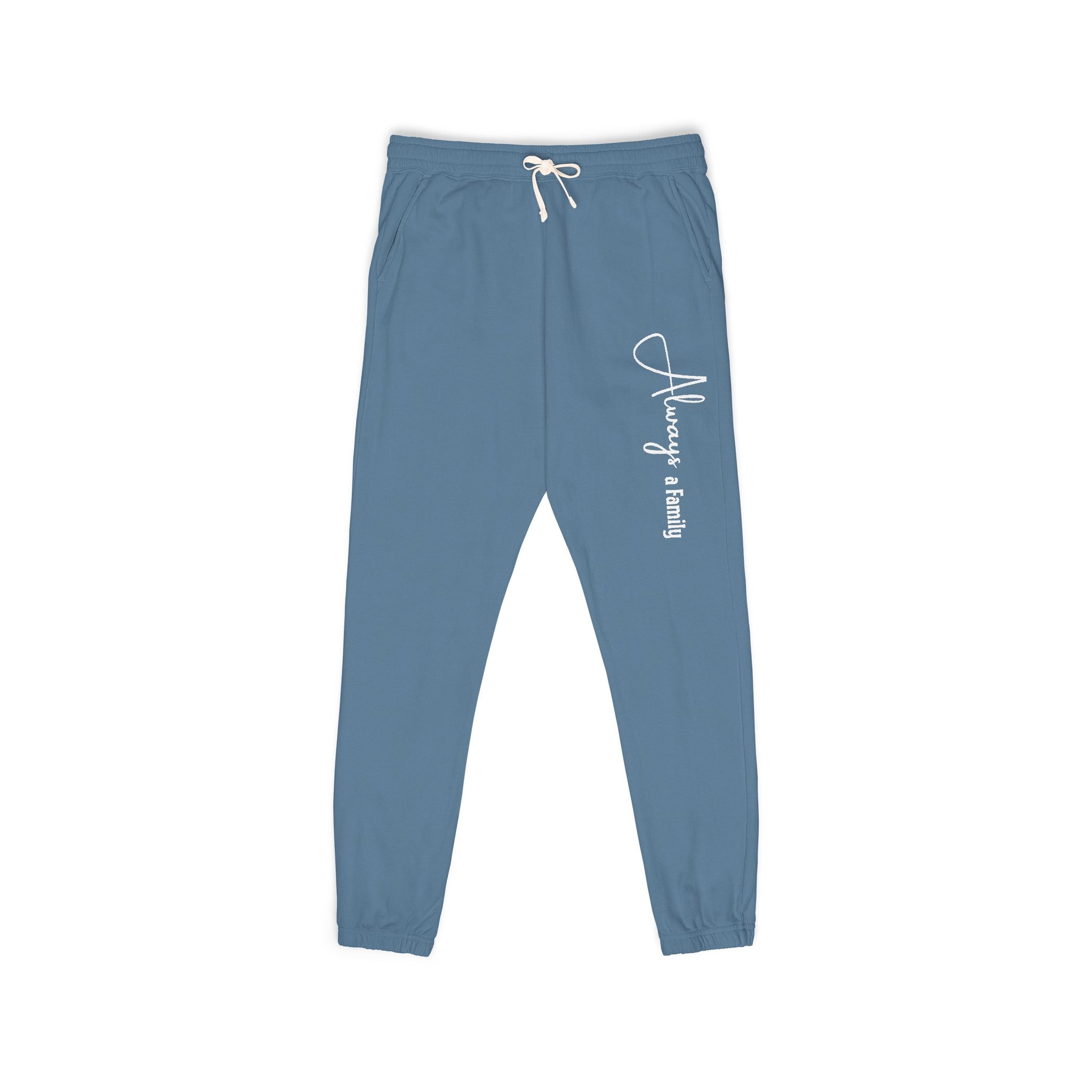 Everyday Cozy Sweatpants — "Always a Family" Script Joggers