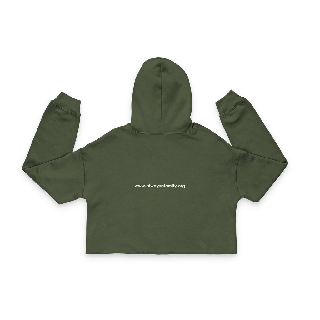 Cropped Hoodie — "Always A Family" Logo Women's Cropped Hoodie