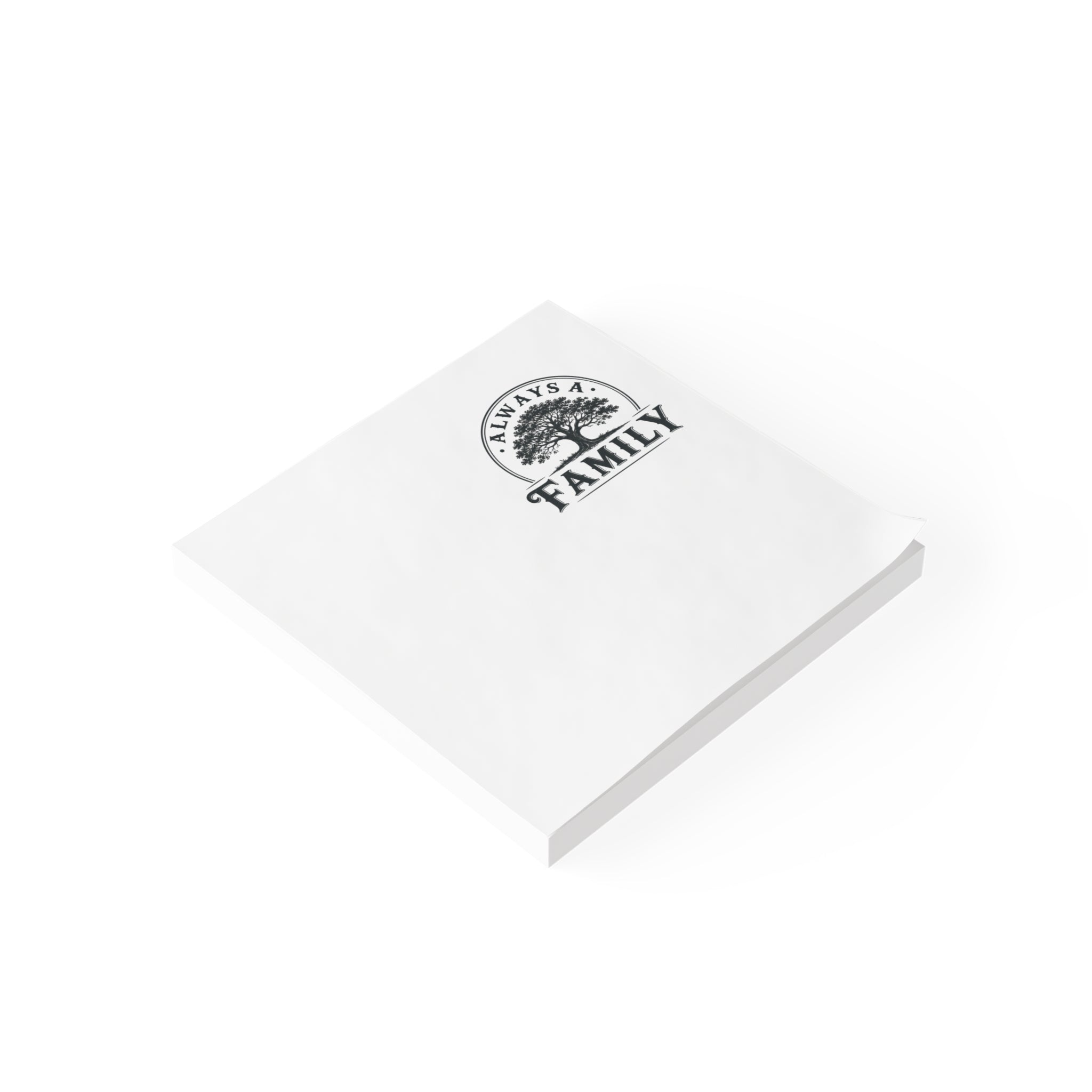 Always a Family Post-it Note Pad — Tree Logo Sticky Notes for Home & Family